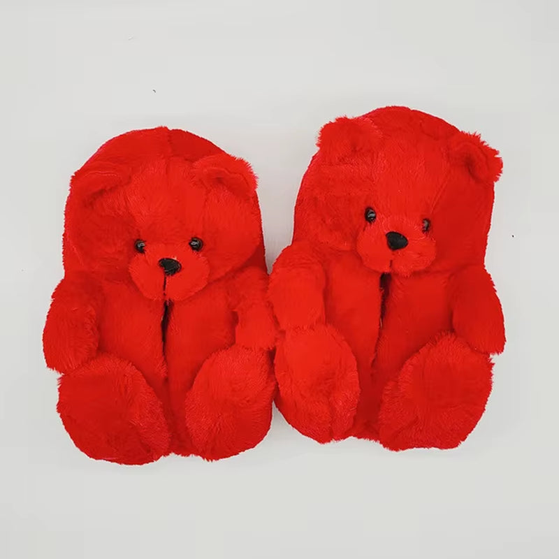 Teddy Bear Cozy Slippers for Indoor Warm Cotton Slippers, Available for Adults Sizes, One Size Fits All - (US Sizes 5-11 )