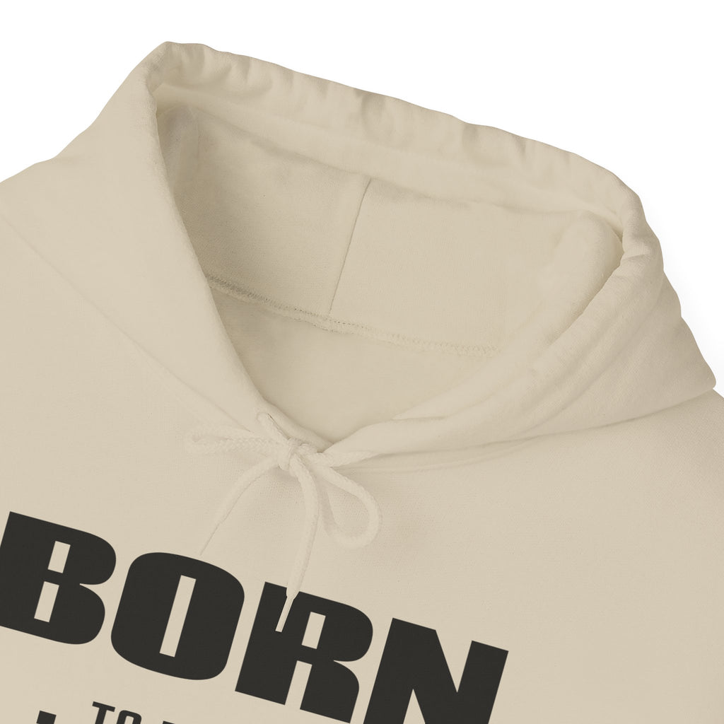 Born Real, Not Perfect, Cozy Unisex Heavy Blend Hooded Sweatshirt – White