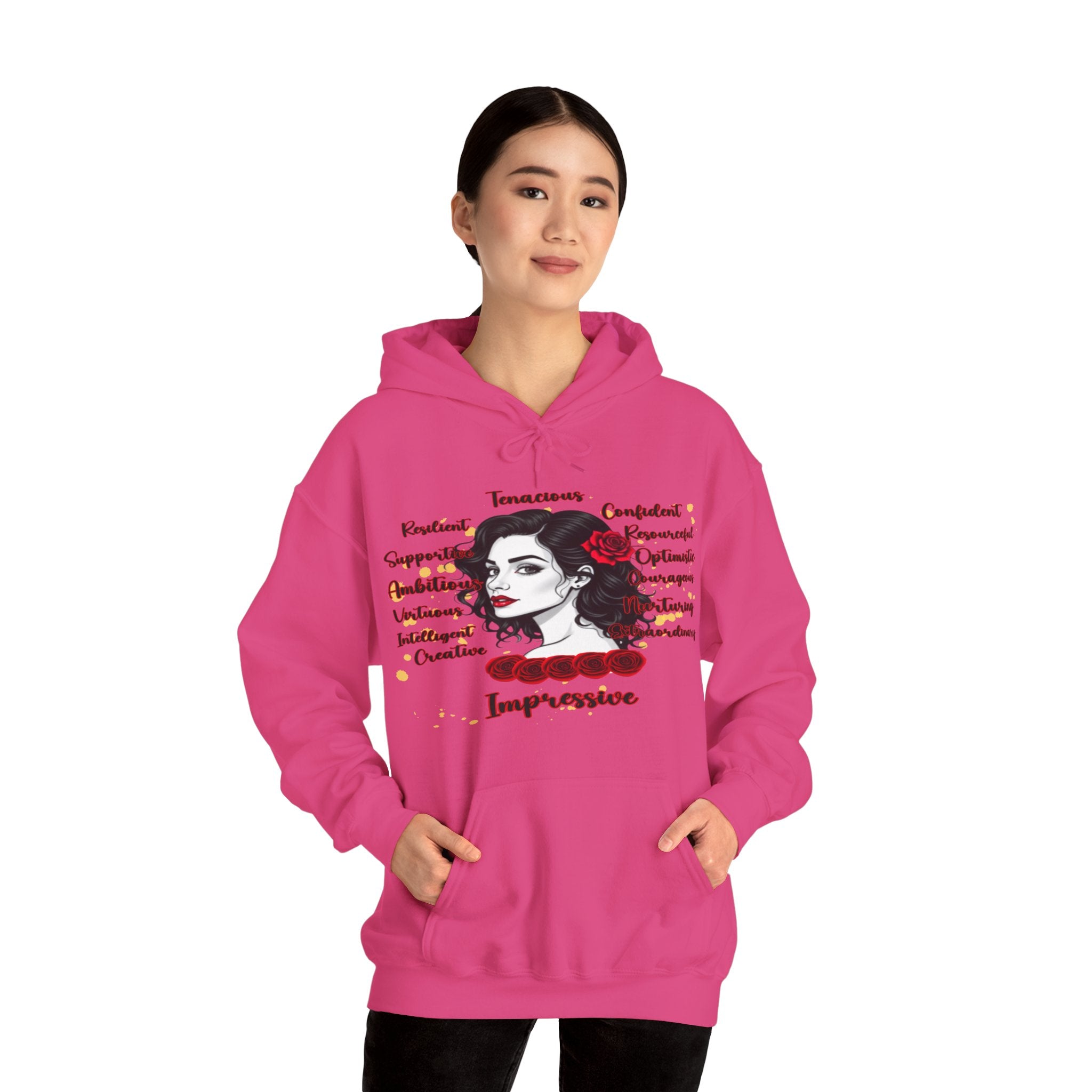 Impressive Cozy Hoodie, Hoodie that Carries a Calm Confidence, Motivational Gift, Trendy Casual Wear, Stylish Layering Piece