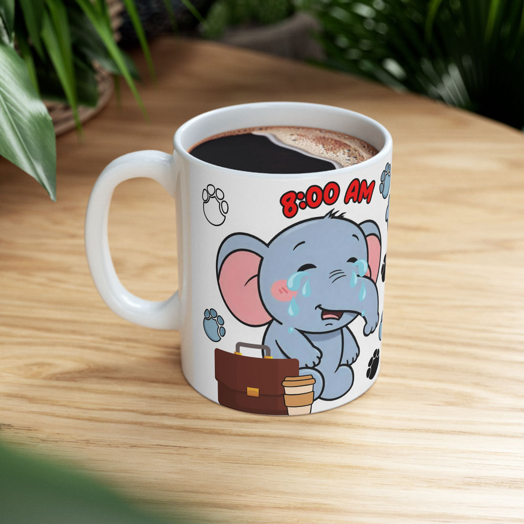 Cute Elephant Ceramic Mug for Animal Lovers