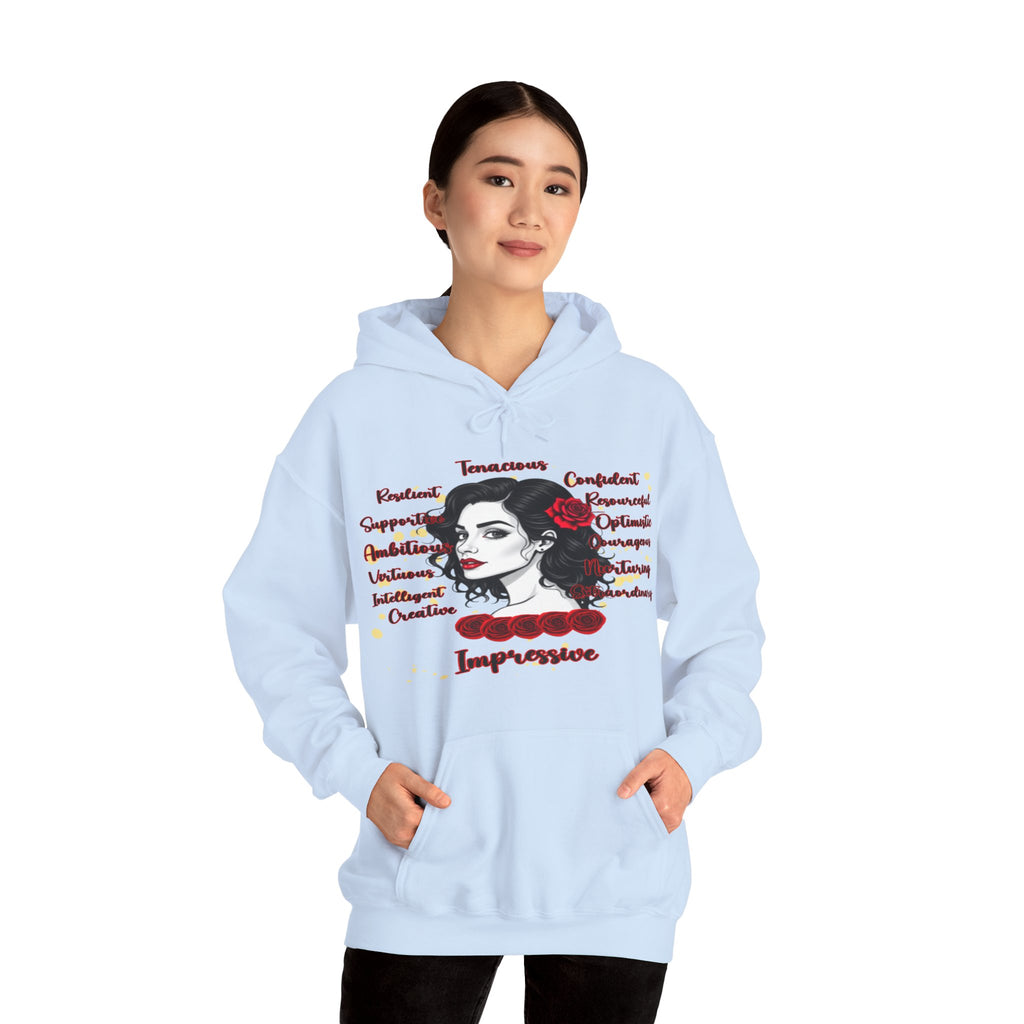 Impressive Cozy Hoodie, Hoodie that Carries a Calm Confidence, Motivational Gift, Trendy Casual Wear, Stylish Layering Piece