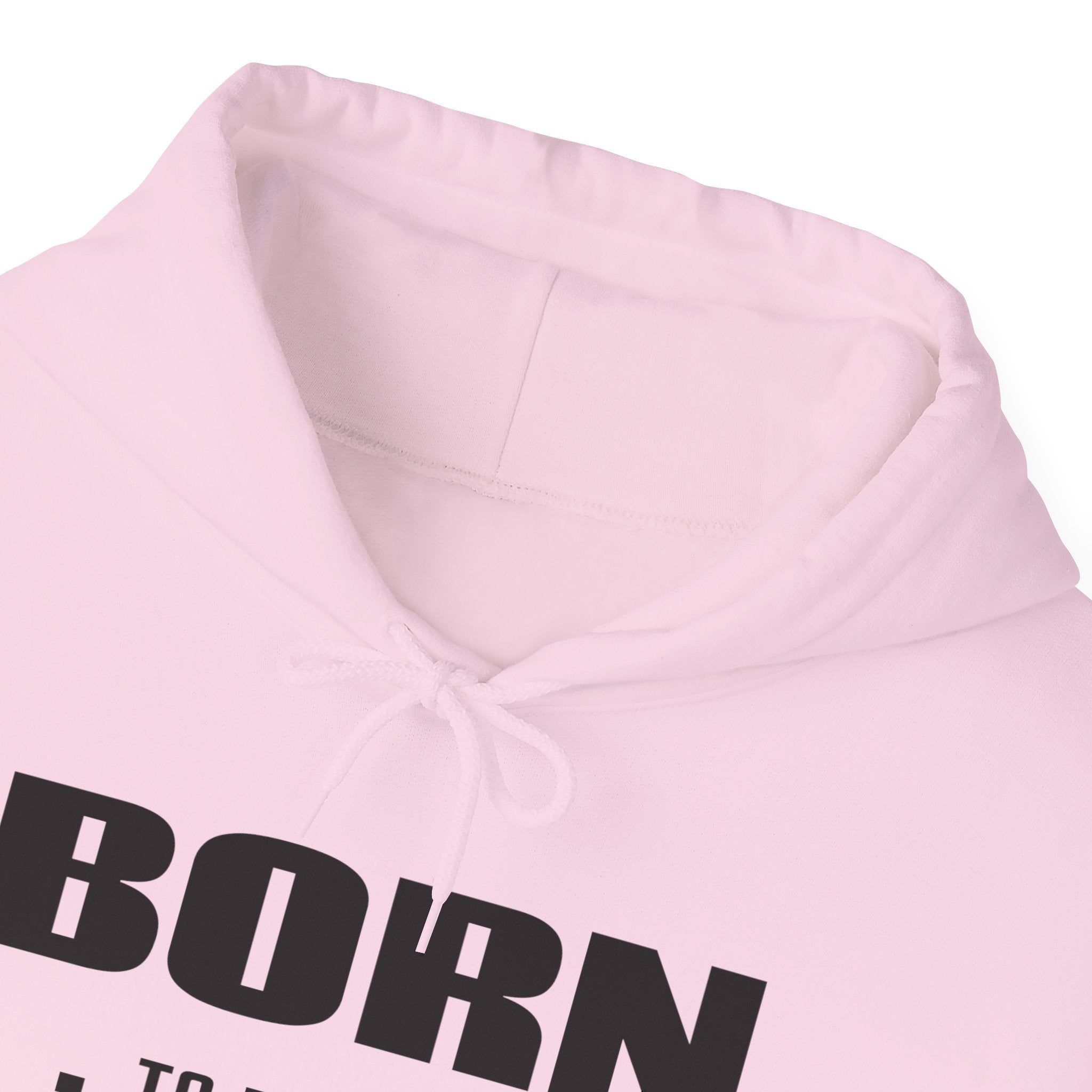 Born Real, Not Perfect, Cozy Unisex Heavy Blend Hooded Sweatshirt – White