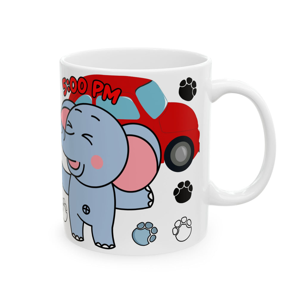 Cute Elephant Ceramic Mug for Animal Lovers