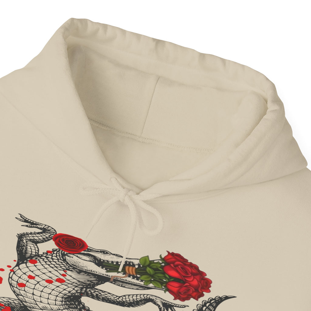 Swag Gator Floral Graphic Unisex Hooded Sweatshirt, Stylish Trend, Swag Wear, Everyday Wear