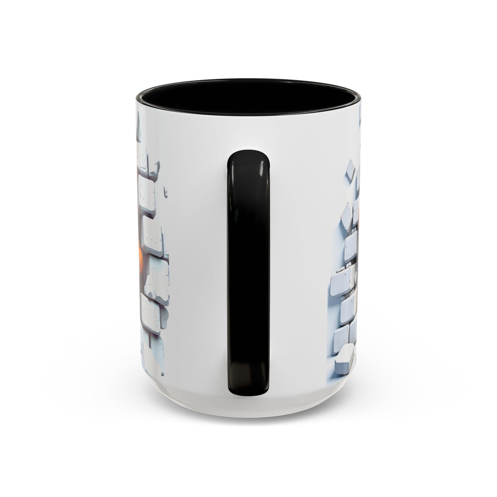 Gingerbread Brick Wall Breaker Mug — Cute Holiday Coffee Cup (15oz)