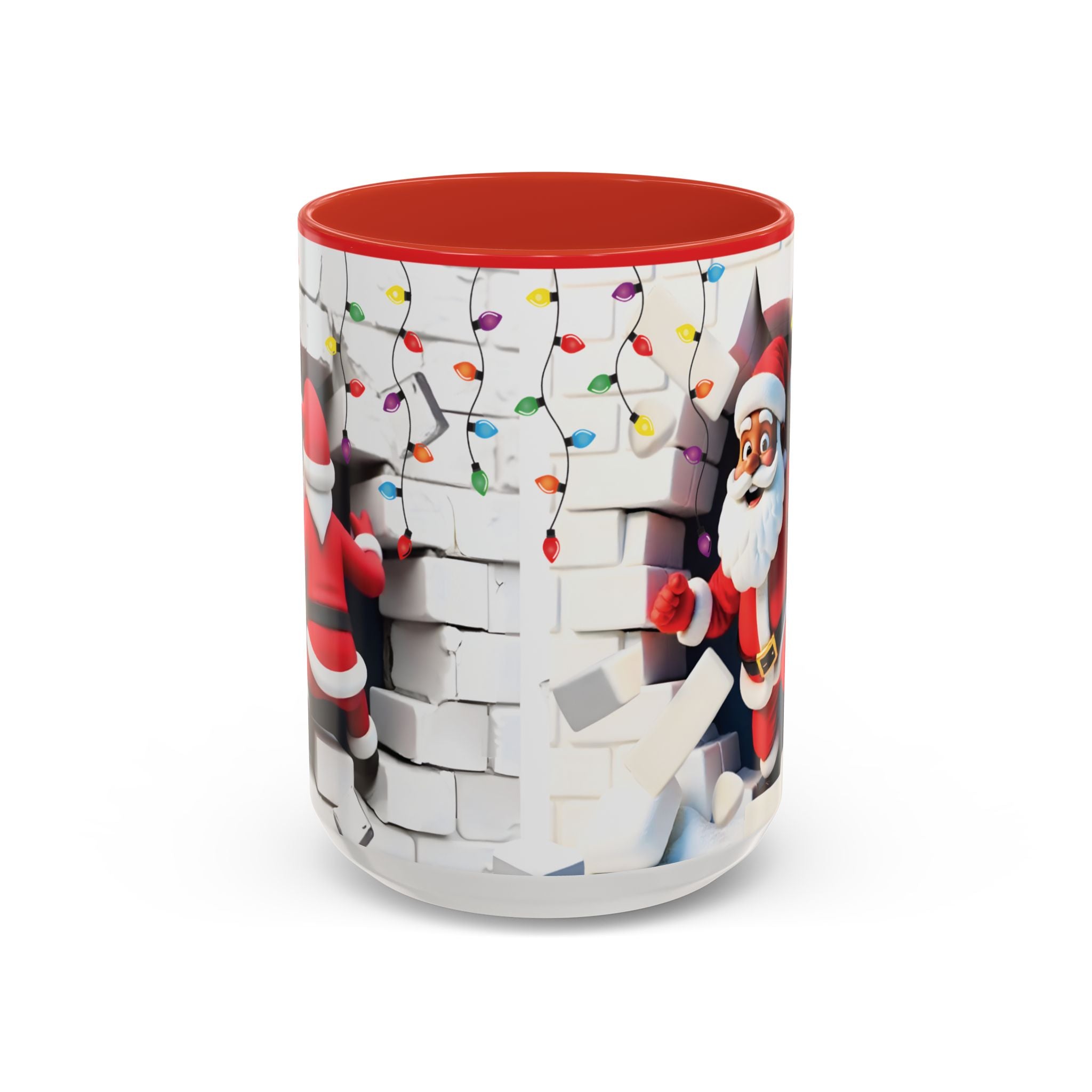 Christmas Santa Coffee Mug — Festive Holiday Accent Mug (15 oz)