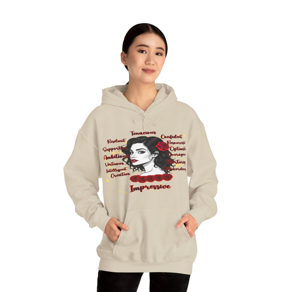 Impressive Cozy Hoodie, Hoodie that Carries a Calm Confidence, Motivational Gift, Trendy Casual Wear, Stylish Layering Piece