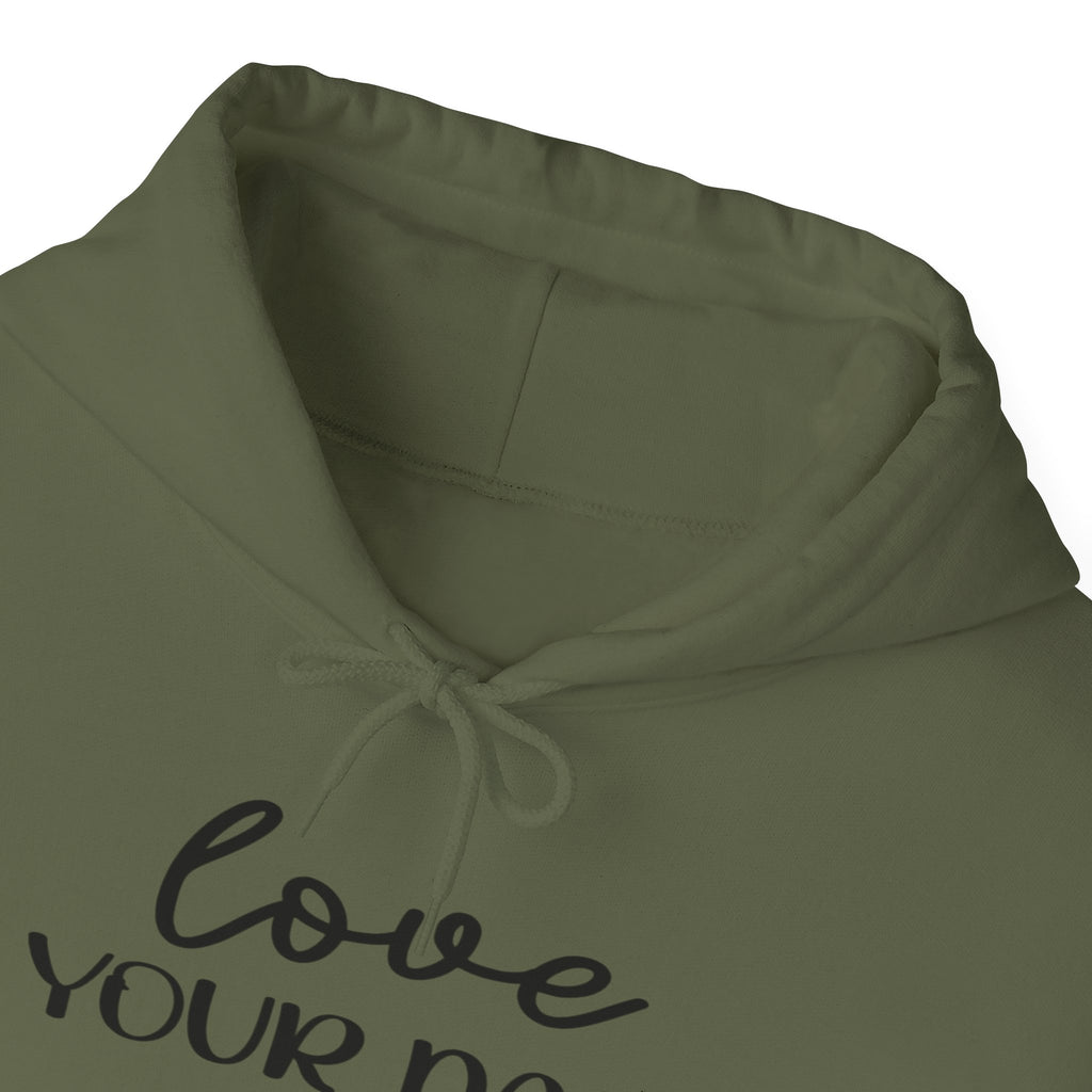 Love Your Damn Self Cozy Inspirational Unisex Hoodie, Positivity Comfort Wear