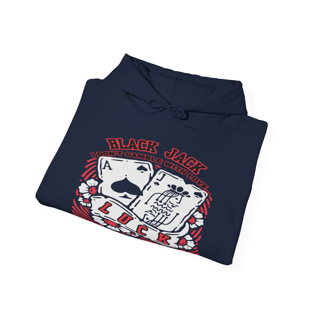 Lucky Blackjack Hooded Sweatshirt - Unisex Gambling Apparel