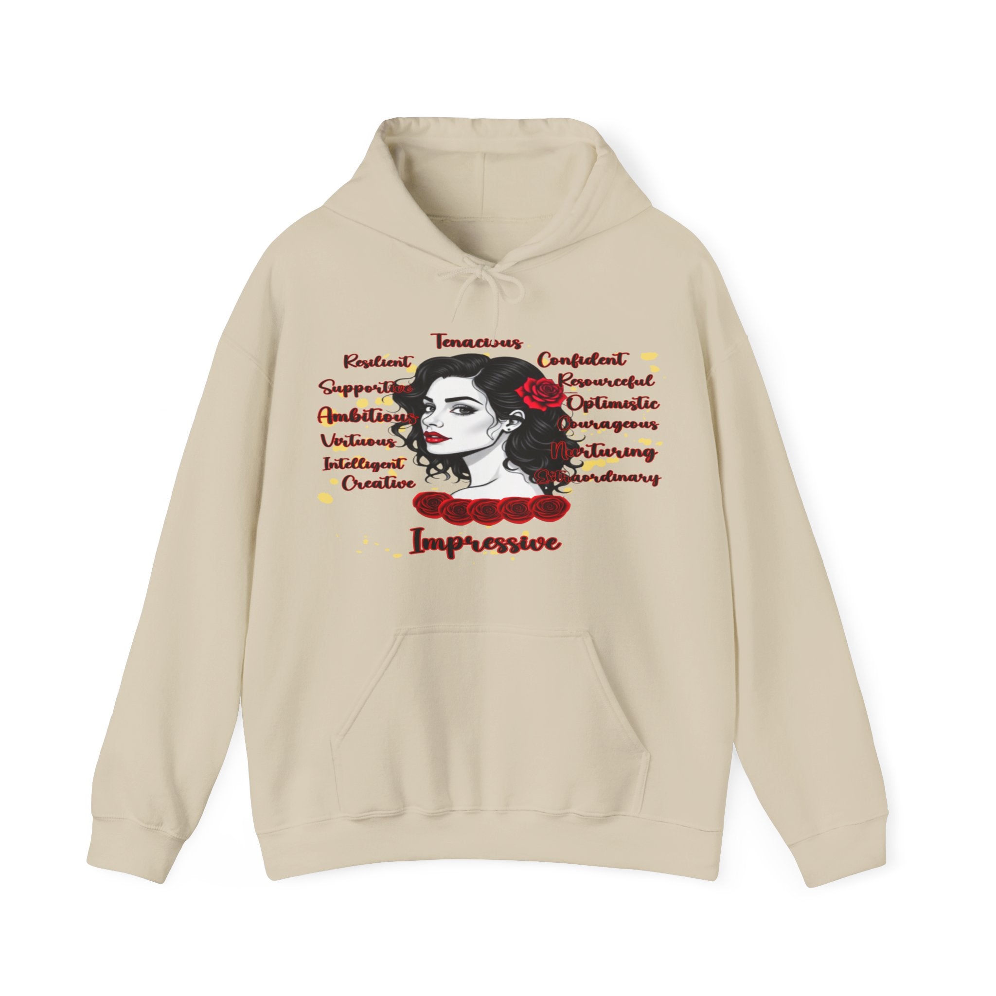 Impressive Cozy Hoodie, Hoodie that Carries a Calm Confidence, Motivational Gift, Trendy Casual Wear, Stylish Layering Piece