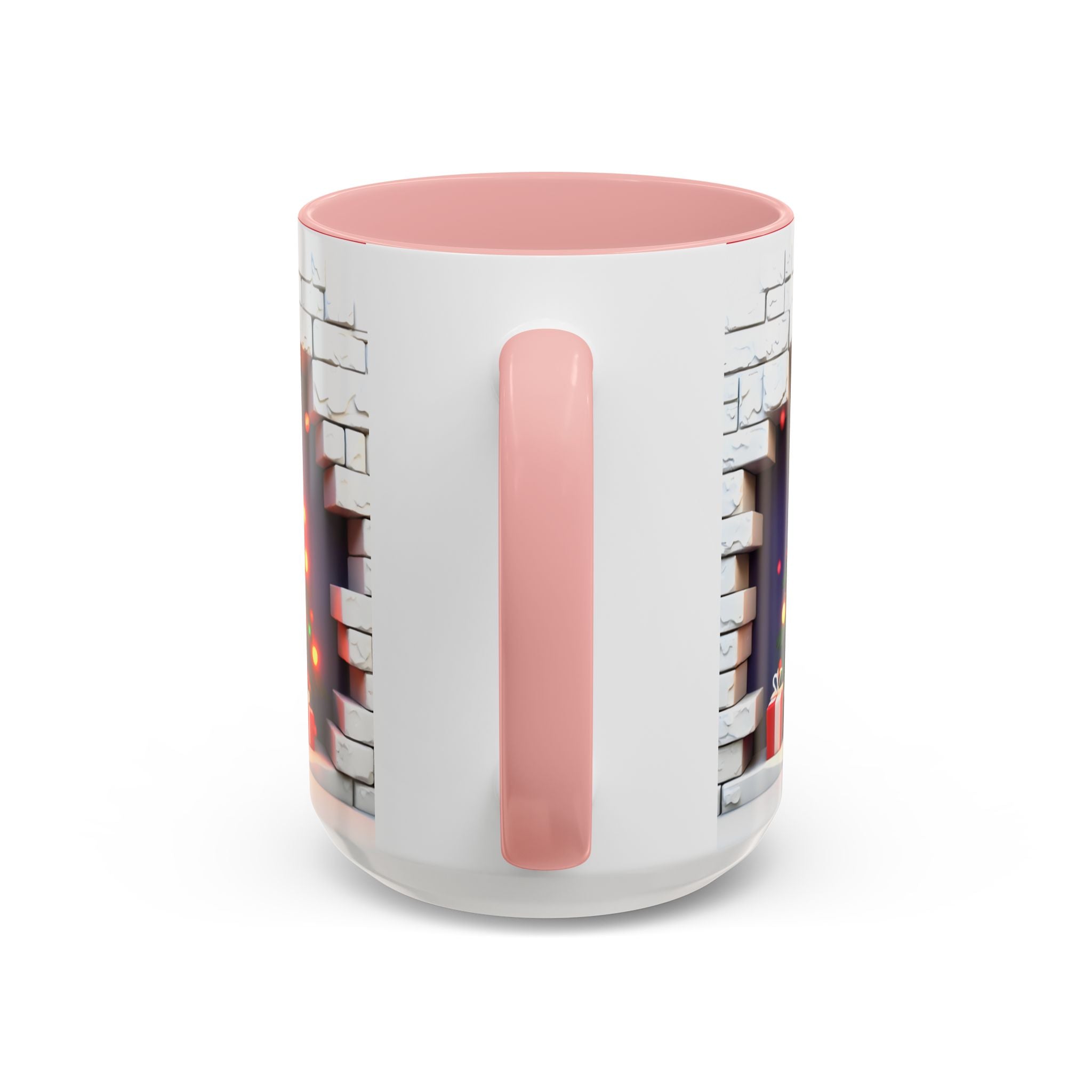 Christmas Tree Coffee Mug — Festive Fireplace Window Accent (15oz)