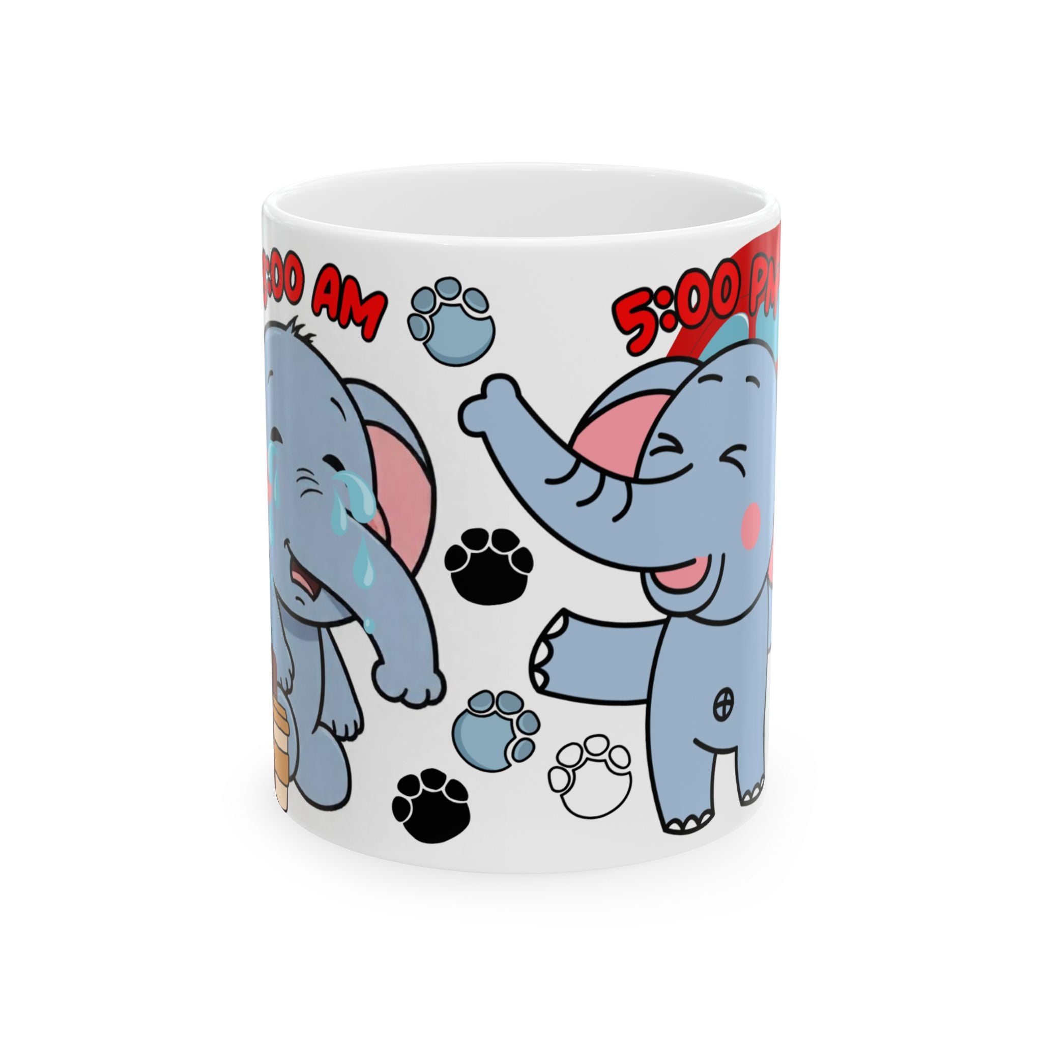 Cute Elephant Ceramic Mug for Animal Lovers