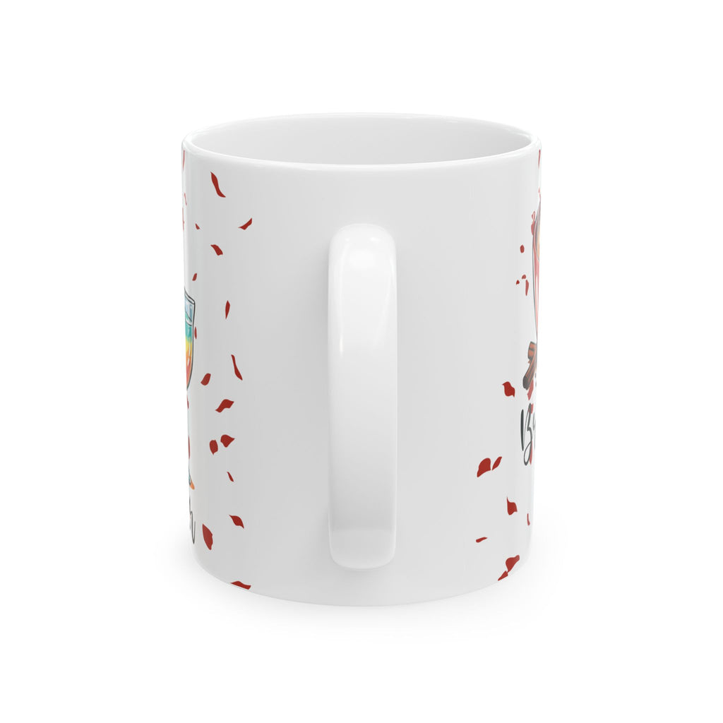 Whimsical Ceramic Coffee Mug – Perfect for Breakfast, Lunch & Dinner