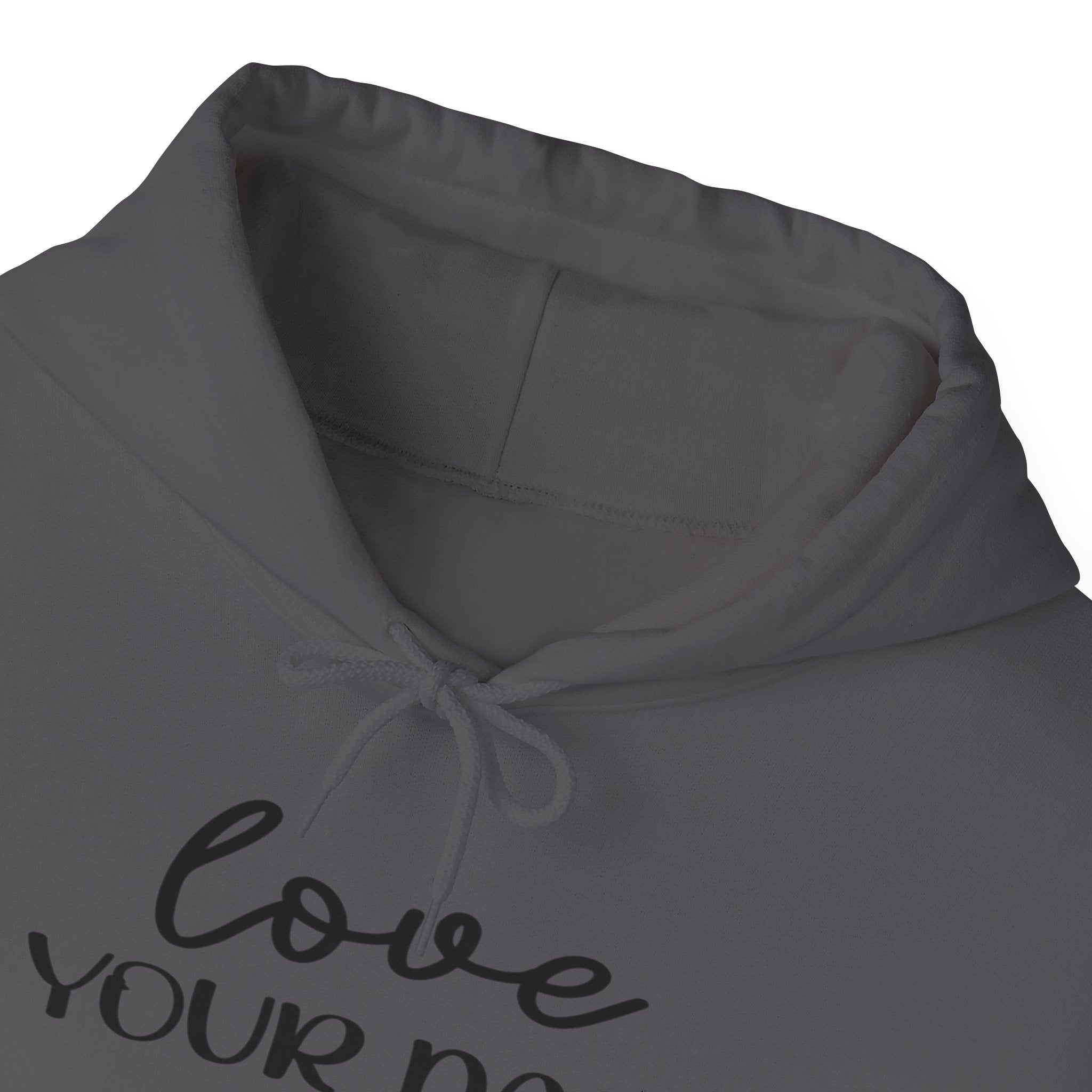 Love Your Damn Self Cozy Inspirational Unisex Hoodie, Positivity Comfort Wear