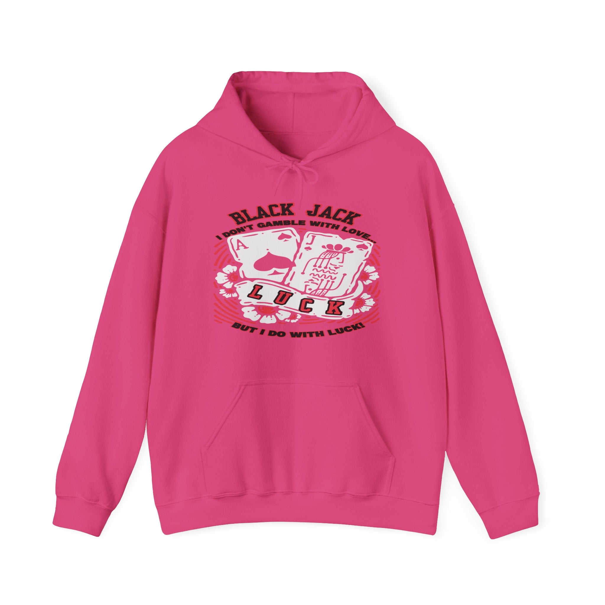 Lucky Blackjack Hooded Sweatshirt - Unisex Gambling Apparel