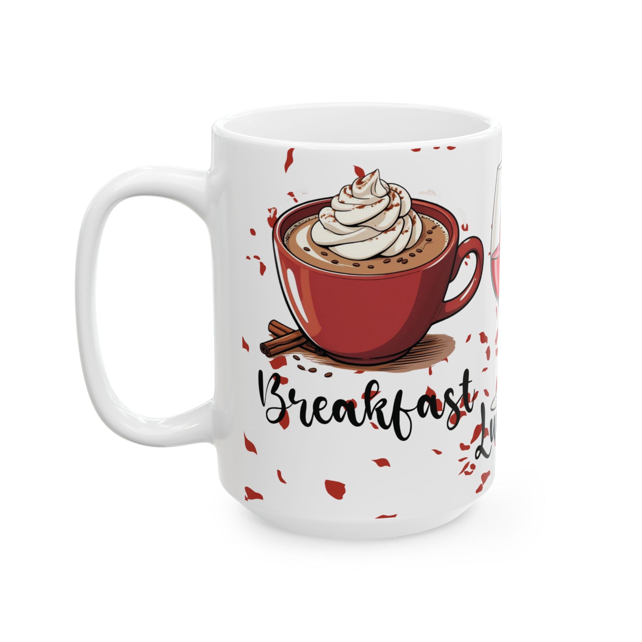 Whimsical Ceramic Coffee Mug – Perfect for Breakfast, Lunch & Dinner