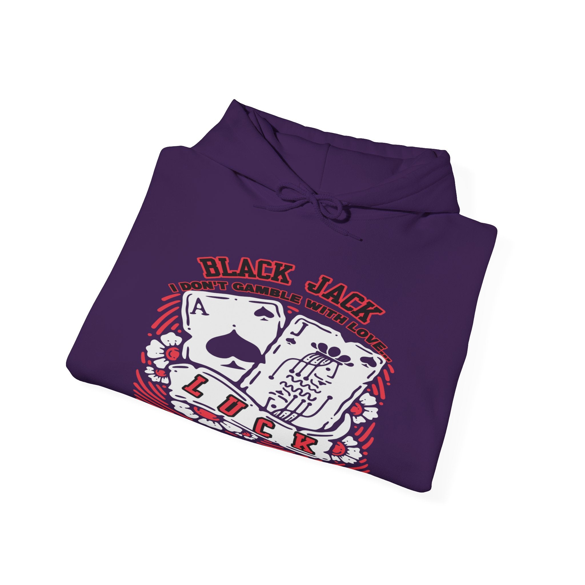 Lucky Blackjack Hooded Sweatshirt - Unisex Gambling Apparel