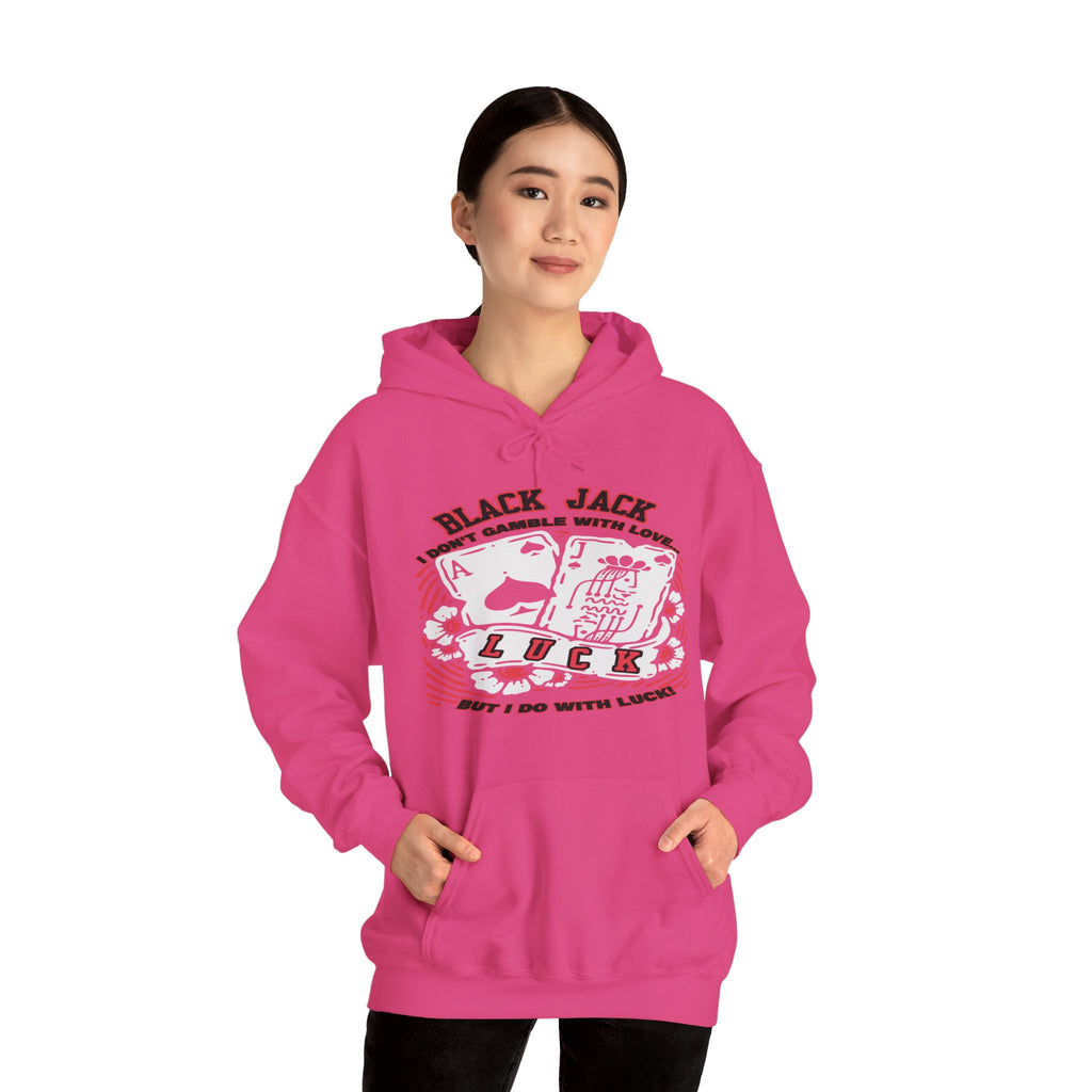 Lucky Blackjack Hooded Sweatshirt - Unisex Gambling Apparel