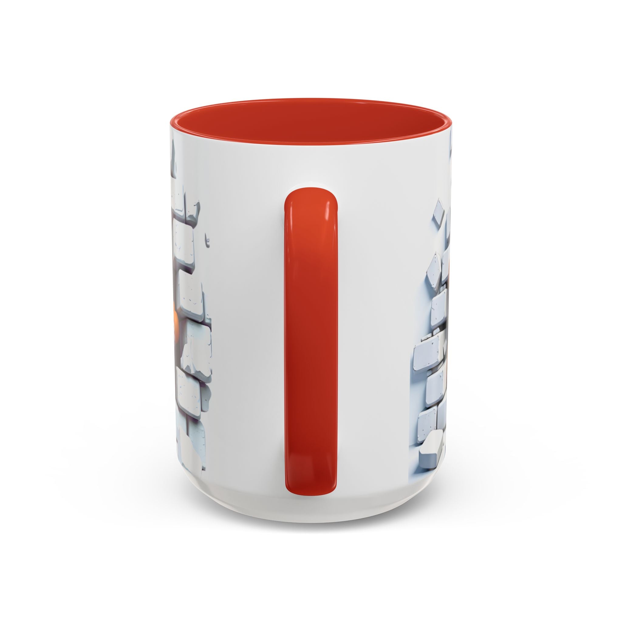 Gingerbread Brick Wall Breaker Mug — Cute Holiday Coffee Cup (15oz)