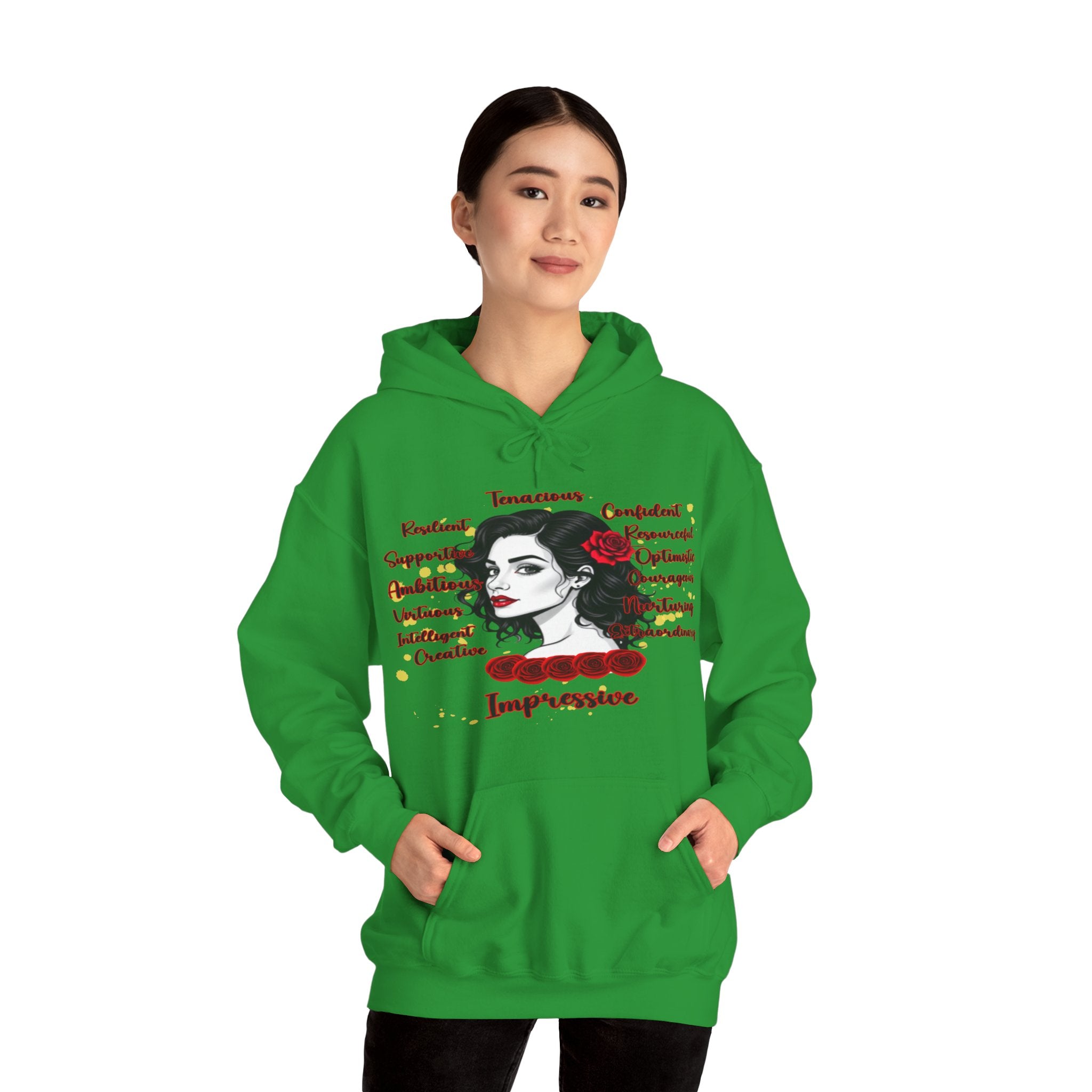 Impressive Cozy Hoodie, Hoodie that Carries a Calm Confidence, Motivational Gift, Trendy Casual Wear, Stylish Layering Piece