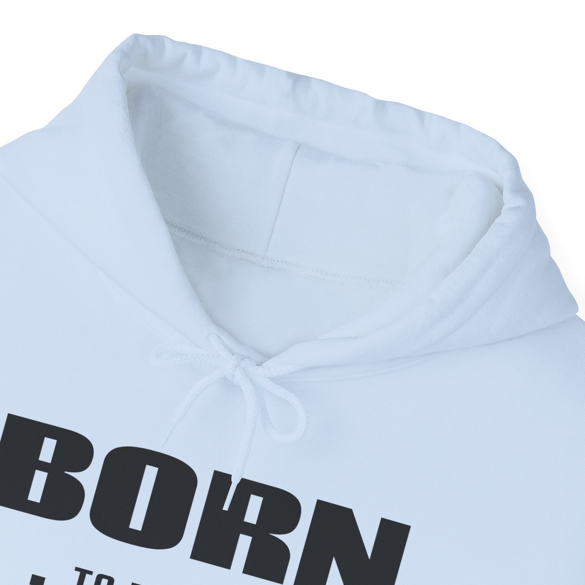 Born Real, Not Perfect, Cozy Unisex Heavy Blend Hooded Sweatshirt – White