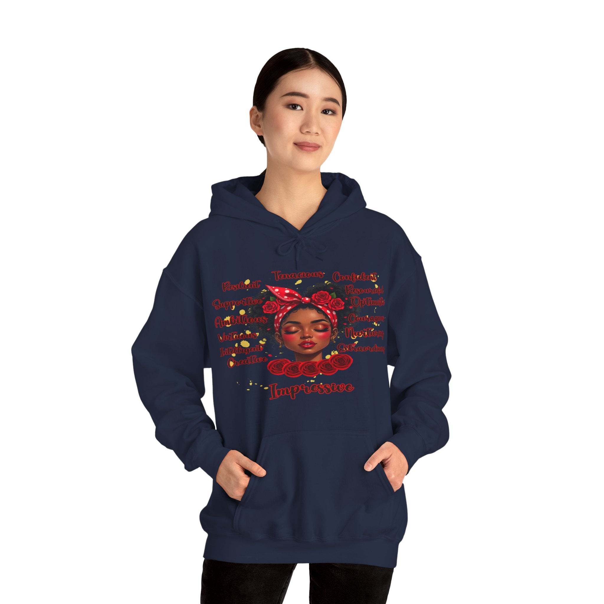 Impressive Cozy Hoodie that Carries a Calm Confidence, Motivational Gift, Trendy Casual Wear, Stylish Layering Piece
