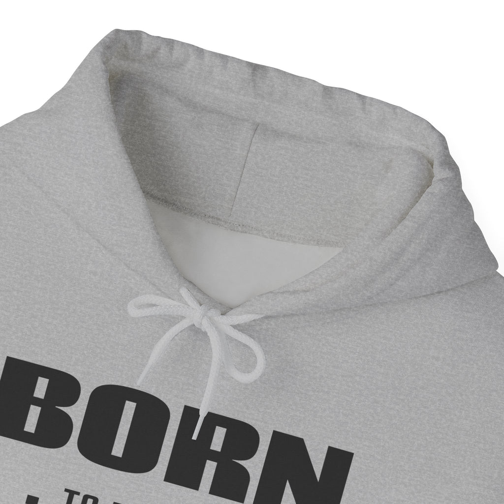 Born Real, Not Perfect, Cozy Unisex Heavy Blend Hooded Sweatshirt – White