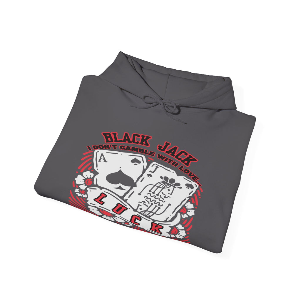 Lucky Blackjack Hooded Sweatshirt - Unisex Gambling Apparel