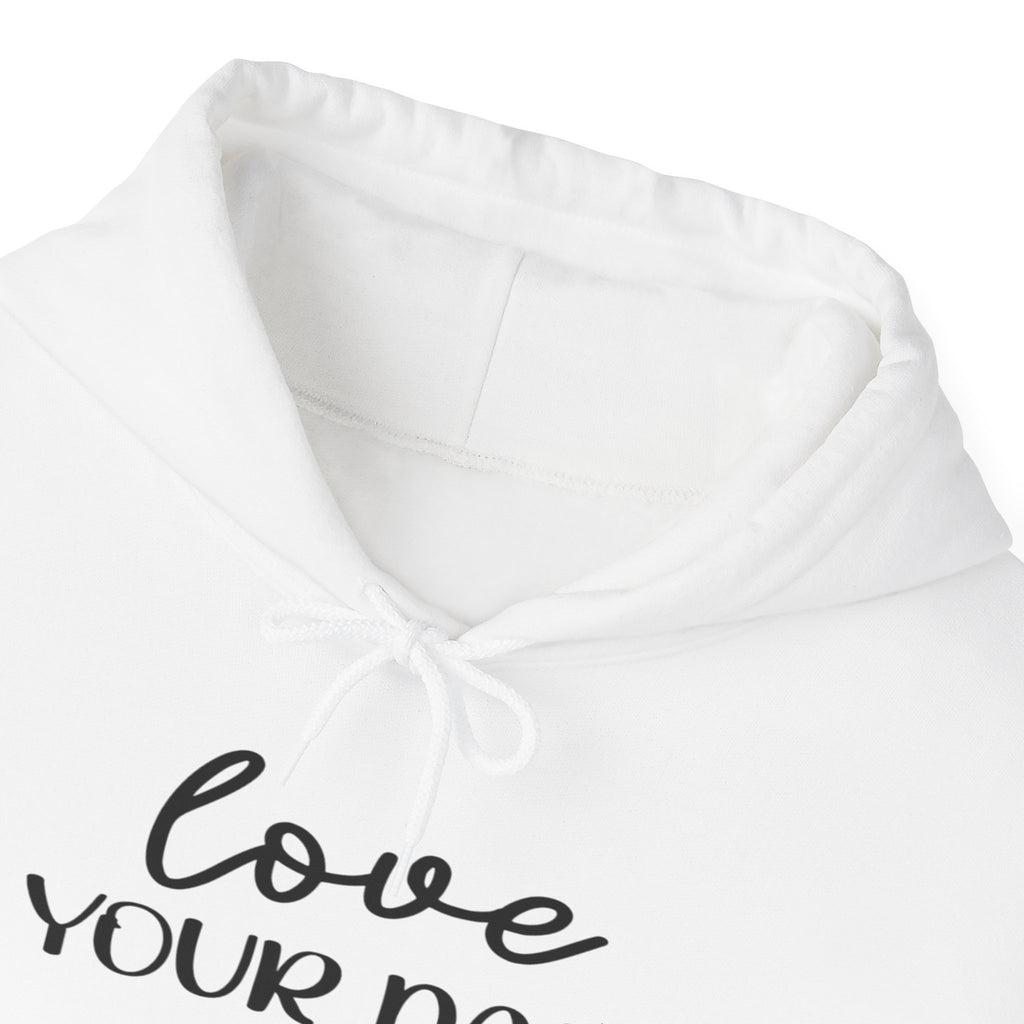 Love Your Damn Self Cozy Inspirational Unisex Hoodie, Positivity Comfort Wear