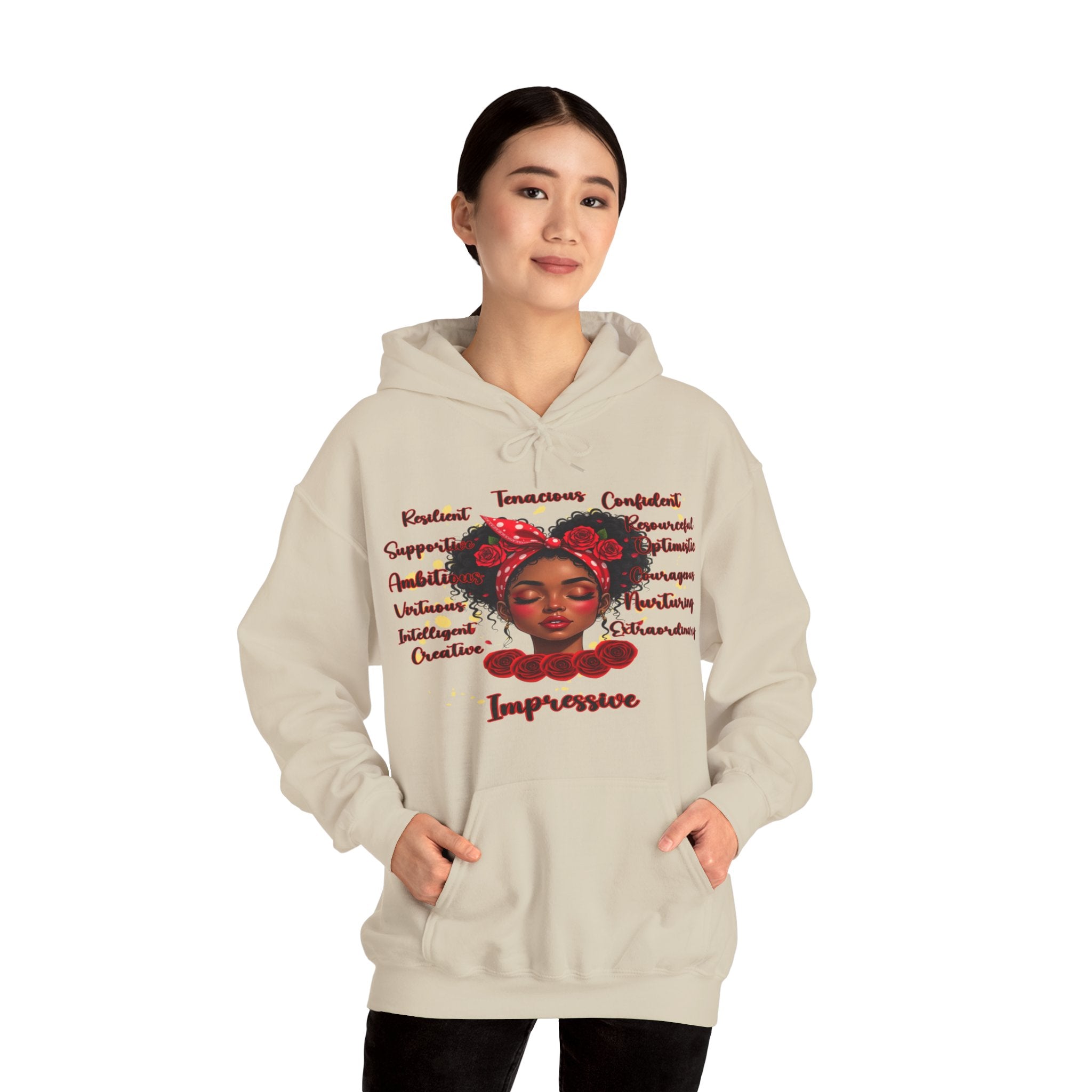 Impressive Cozy Hoodie that Carries a Calm Confidence, Motivational Gift, Trendy Casual Wear, Stylish Layering Piece
