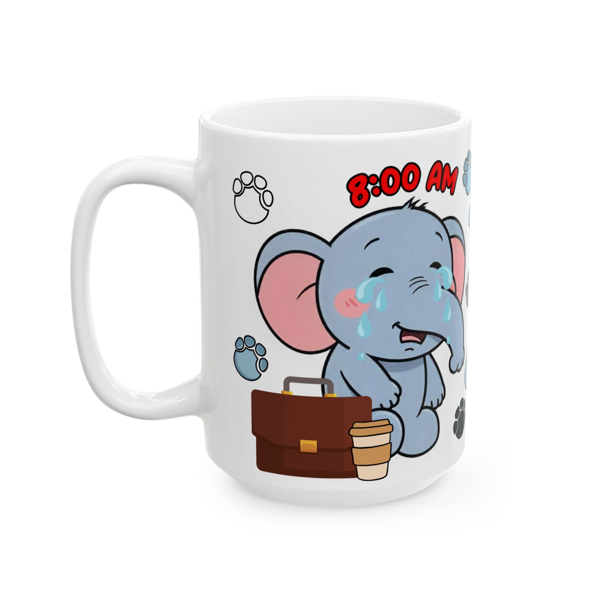 Cute Elephant Ceramic Mug for Animal Lovers