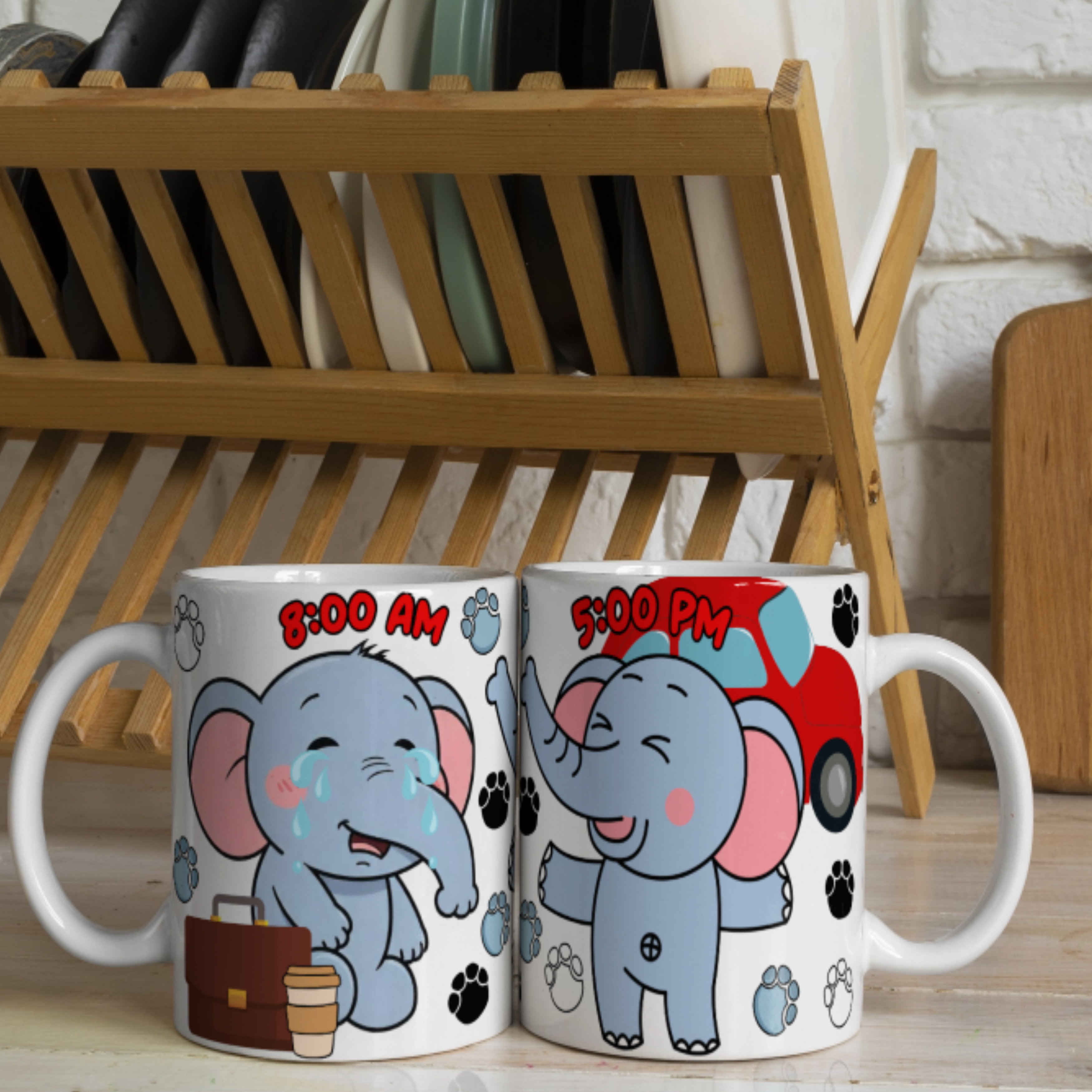 Cute Elephant Ceramic Mug for Animal Lovers