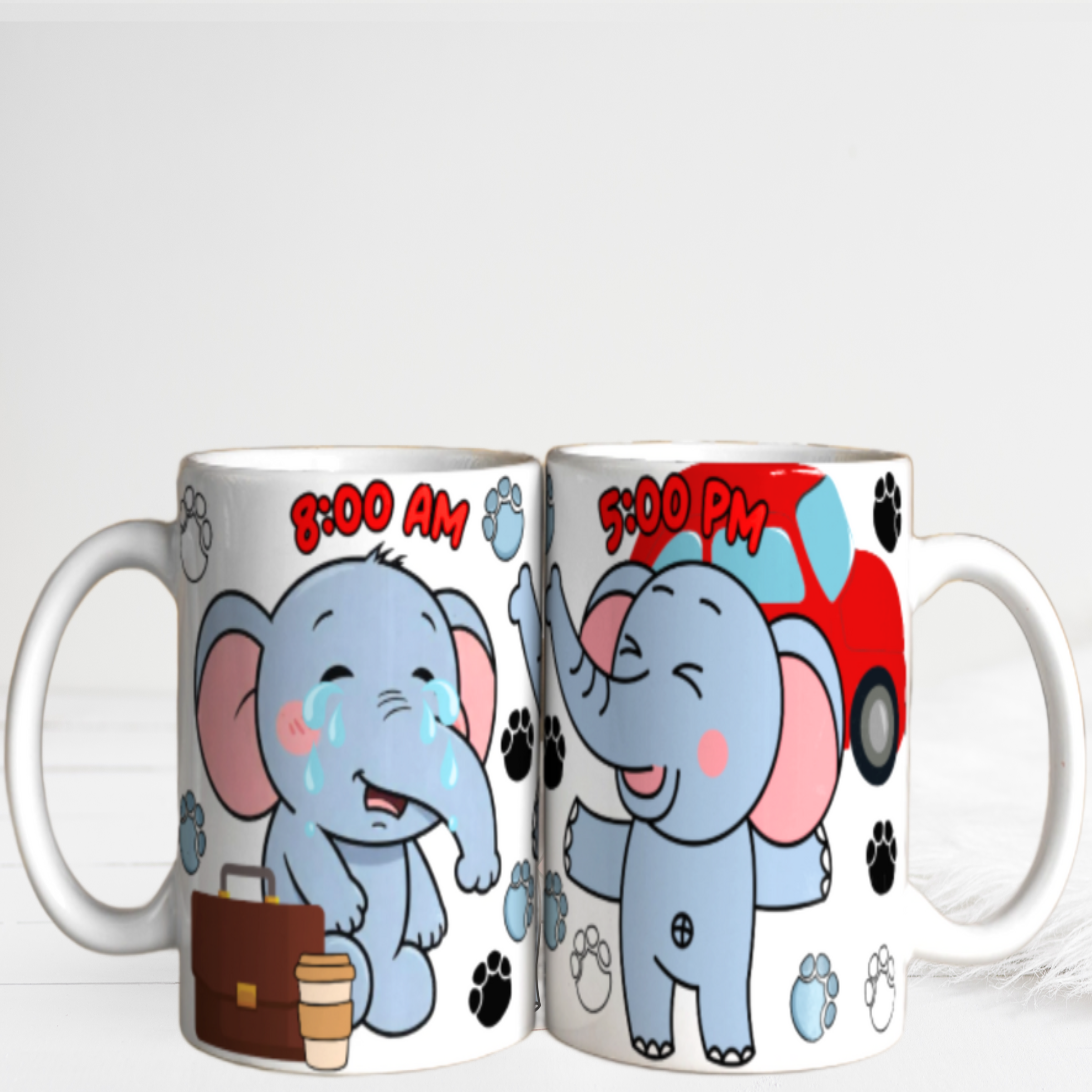 Cute Elephant Ceramic Mug for Animal Lovers