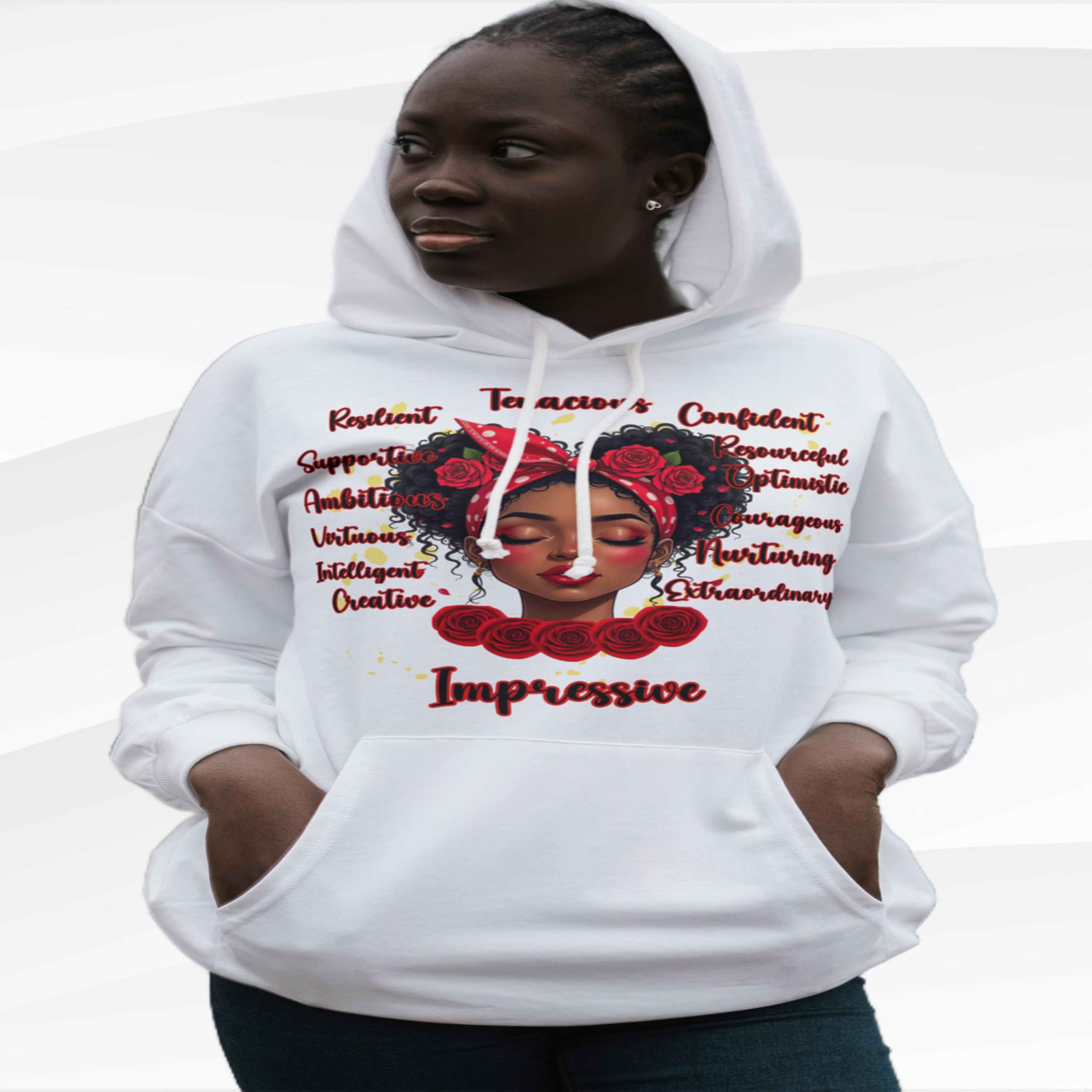 Impressive Cozy Hoodie that Carries a Calm Confidence, Motivational Gift, Trendy Casual Wear, Stylish Layering Piece