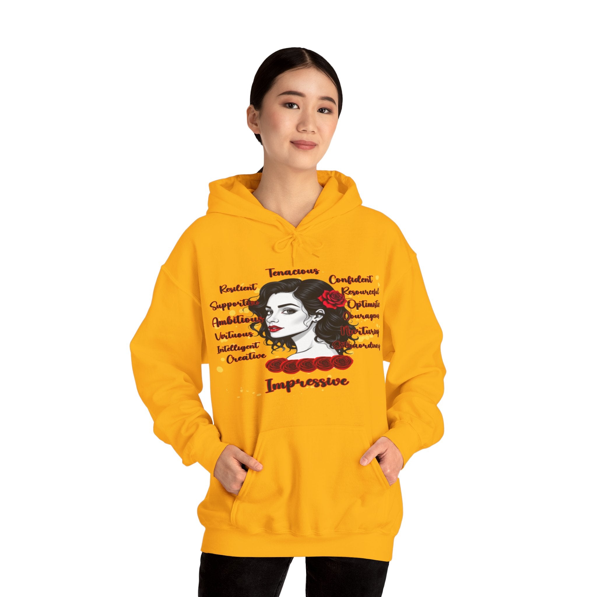 Impressive Cozy Hoodie, Hoodie that Carries a Calm Confidence, Motivational Gift, Trendy Casual Wear, Stylish Layering Piece