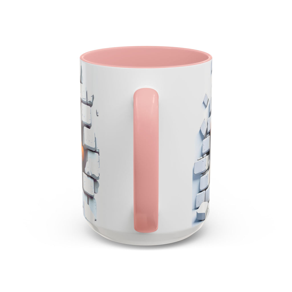 Gingerbread Brick Wall Breaker Mug — Cute Holiday Coffee Cup (15oz)