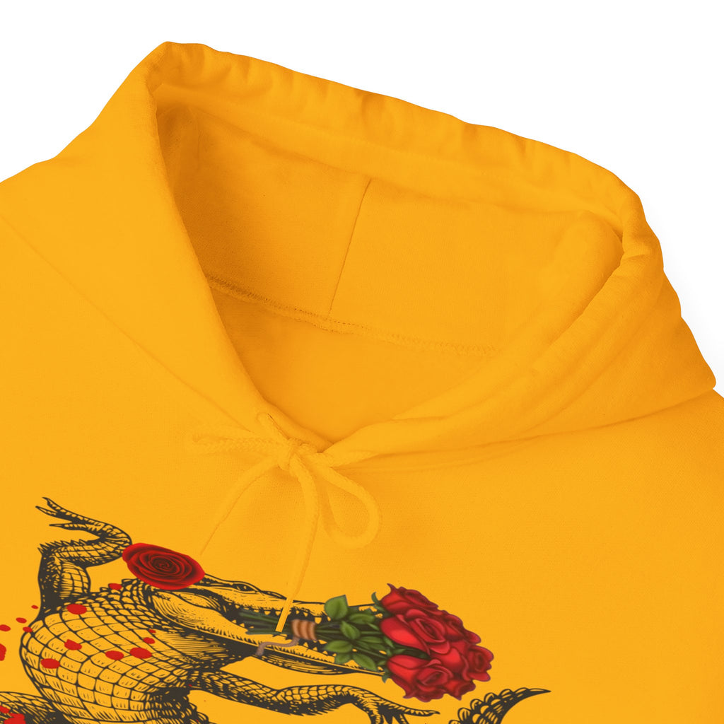 Swag Gator Floral Graphic Unisex Hooded Sweatshirt, Stylish Trend, Swag Wear, Everyday Wear