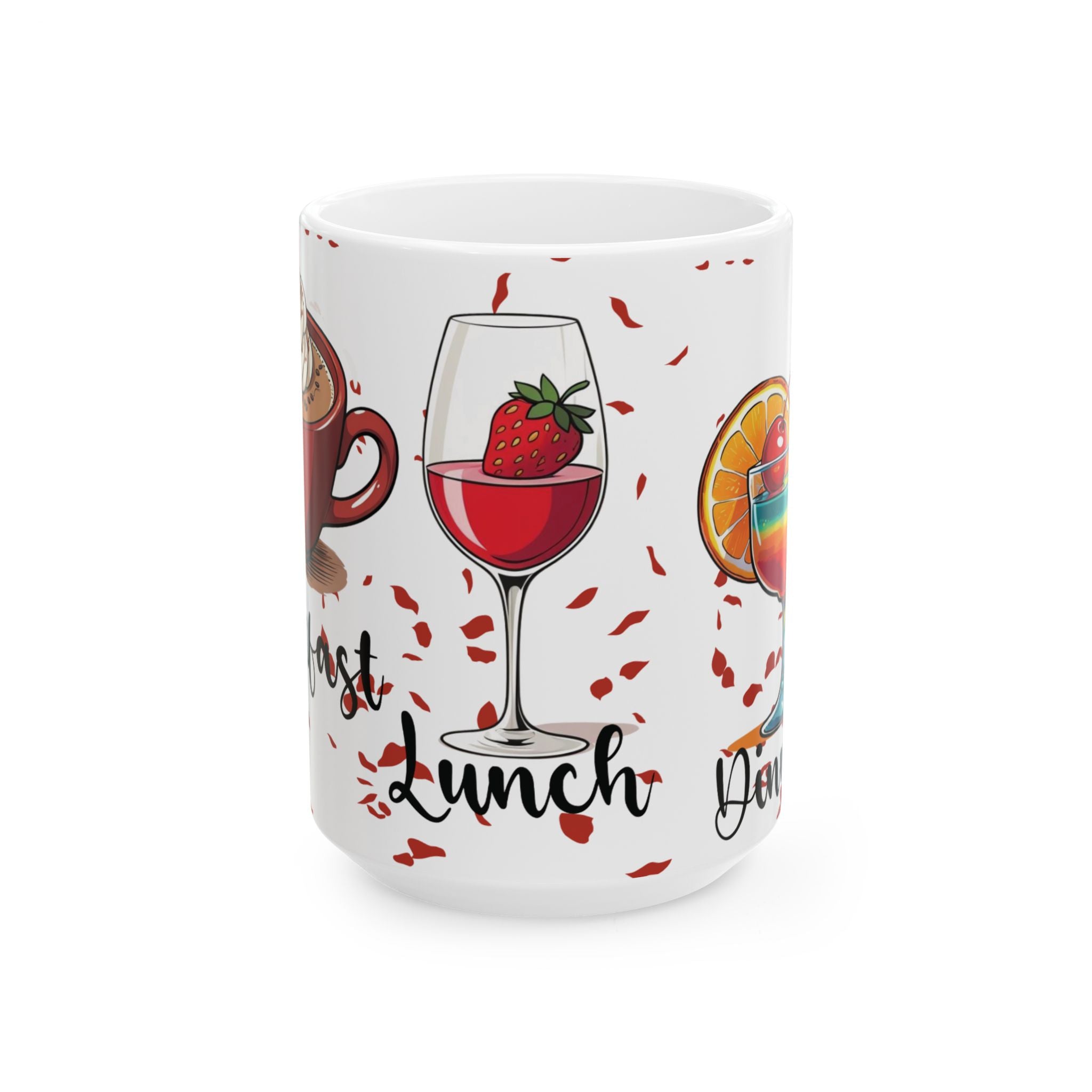 Whimsical Ceramic Coffee Mug – Perfect for Breakfast, Lunch & Dinner