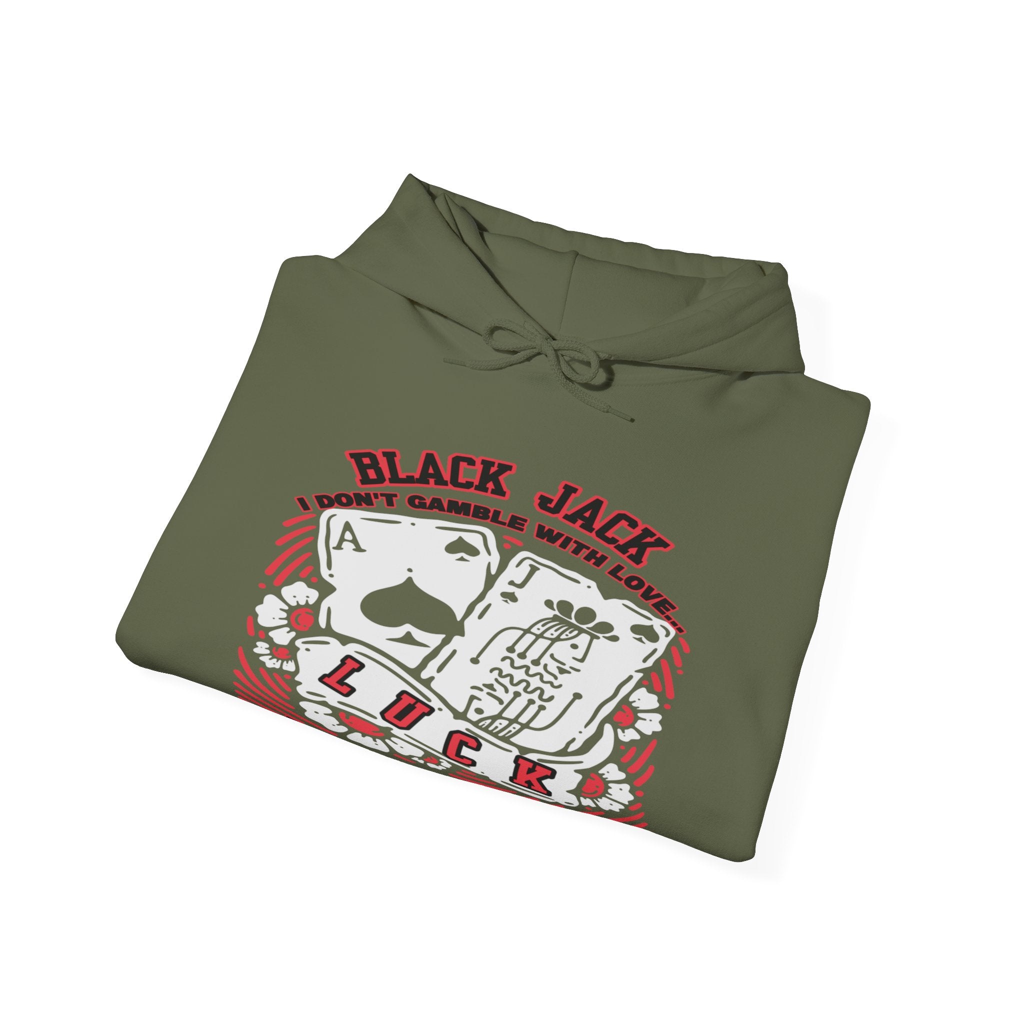 Lucky Blackjack Hooded Sweatshirt - Unisex Gambling Apparel