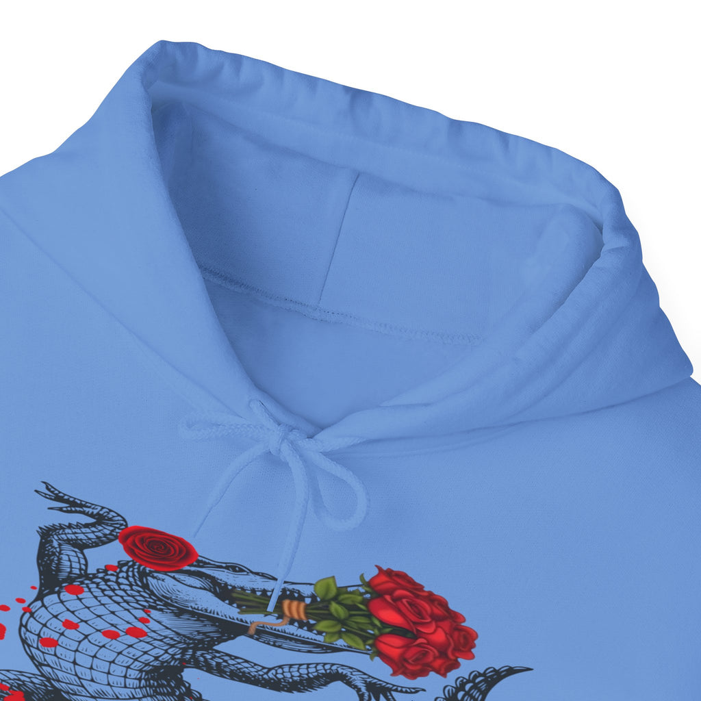 Swag Gator Floral Graphic Unisex Hooded Sweatshirt, Stylish Trend, Swag Wear, Everyday Wear