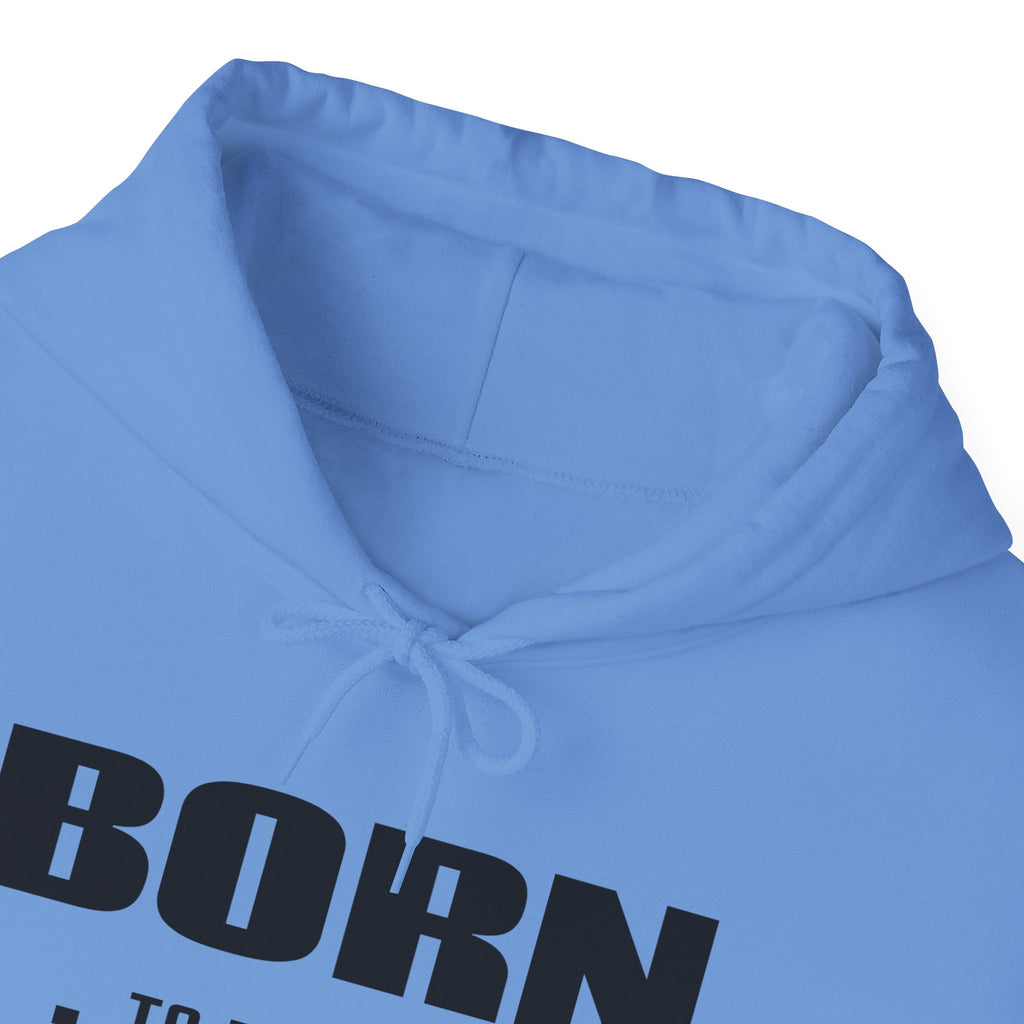 Born Real, Not Perfect, Cozy Unisex Heavy Blend Hooded Sweatshirt – White