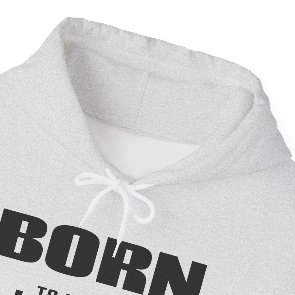 Born Real, Not Perfect, Cozy Unisex Heavy Blend Hooded Sweatshirt – White