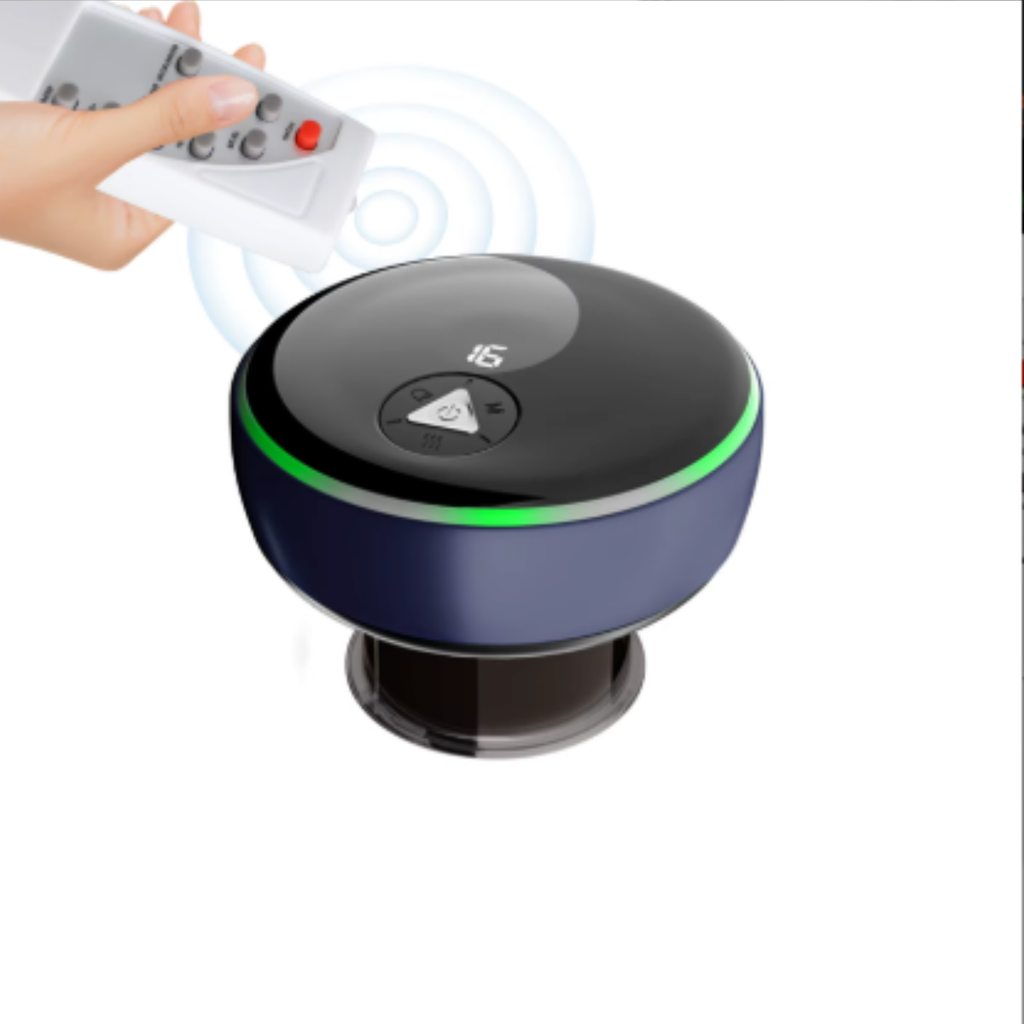 Electric Vacuum Cupping Device – Smart Anti-Cellulite Massager, Treatment, with USB Rechargeable and Wireless Remote