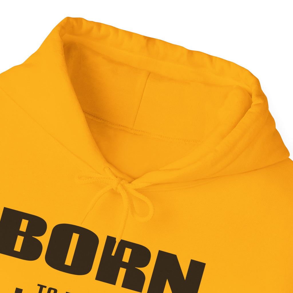 Born Real, Not Perfect, Cozy Unisex Heavy Blend Hooded Sweatshirt – White