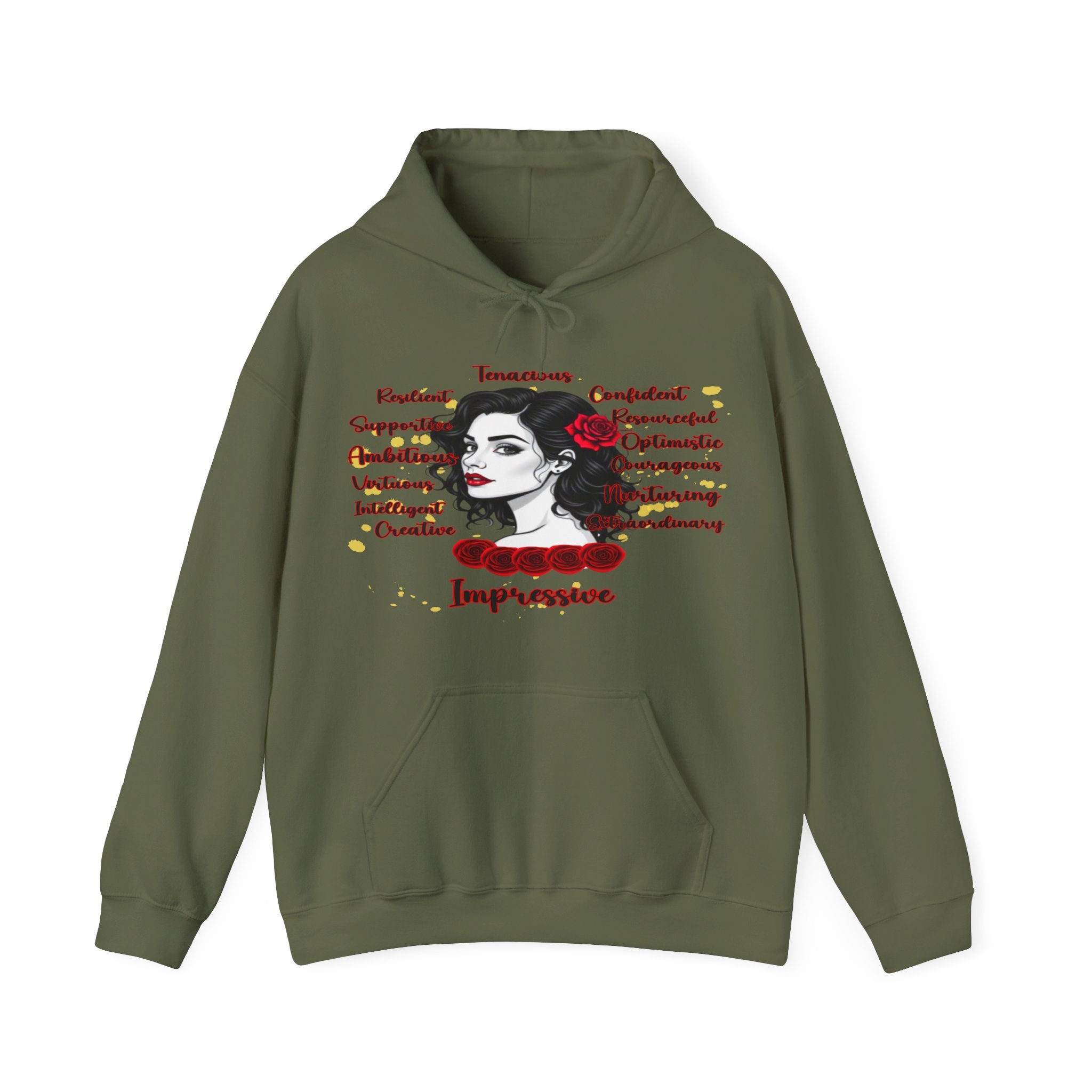 Impressive Cozy Hoodie, Hoodie that Carries a Calm Confidence, Motivational Gift, Trendy Casual Wear, Stylish Layering Piece