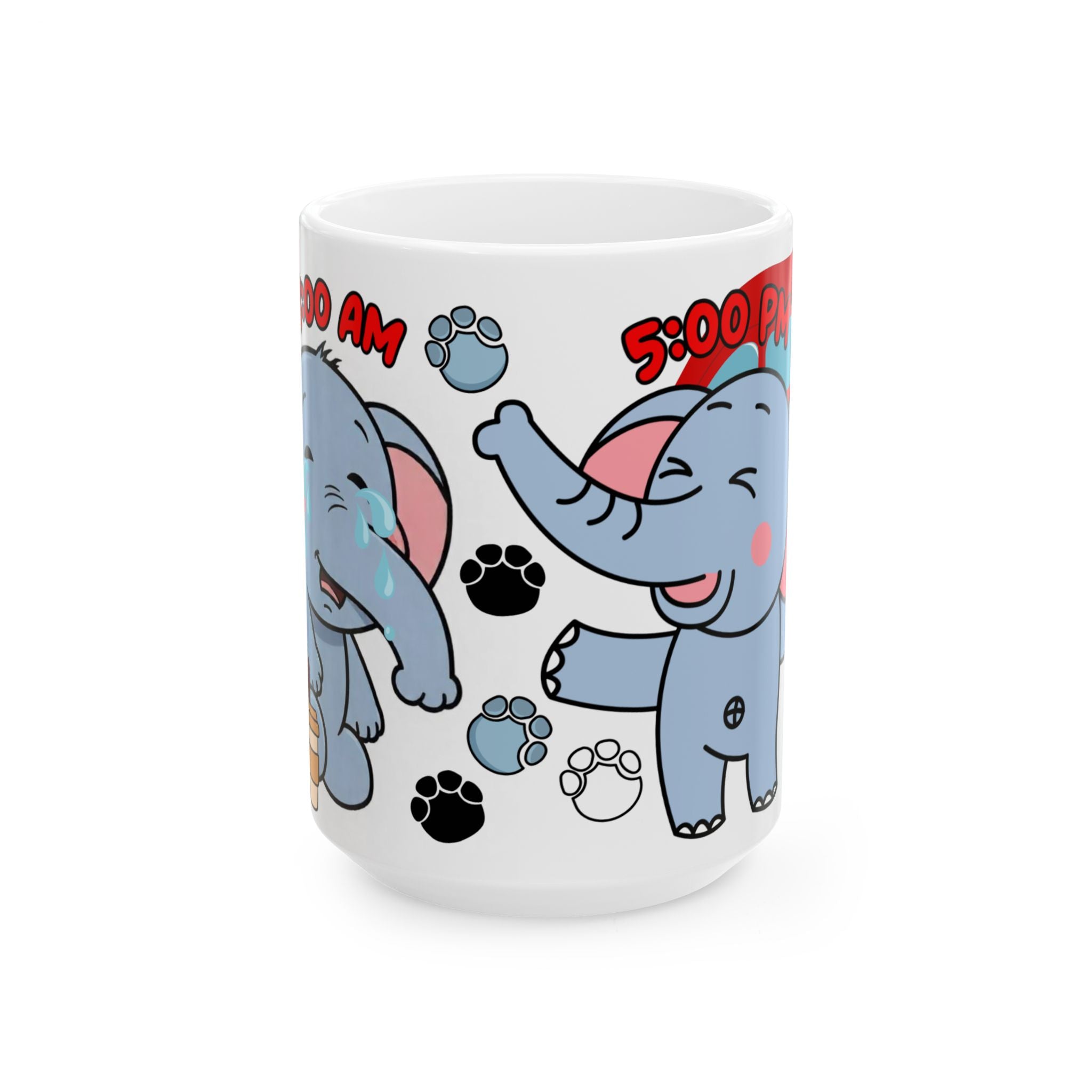 Cute Elephant Ceramic Mug for Animal Lovers