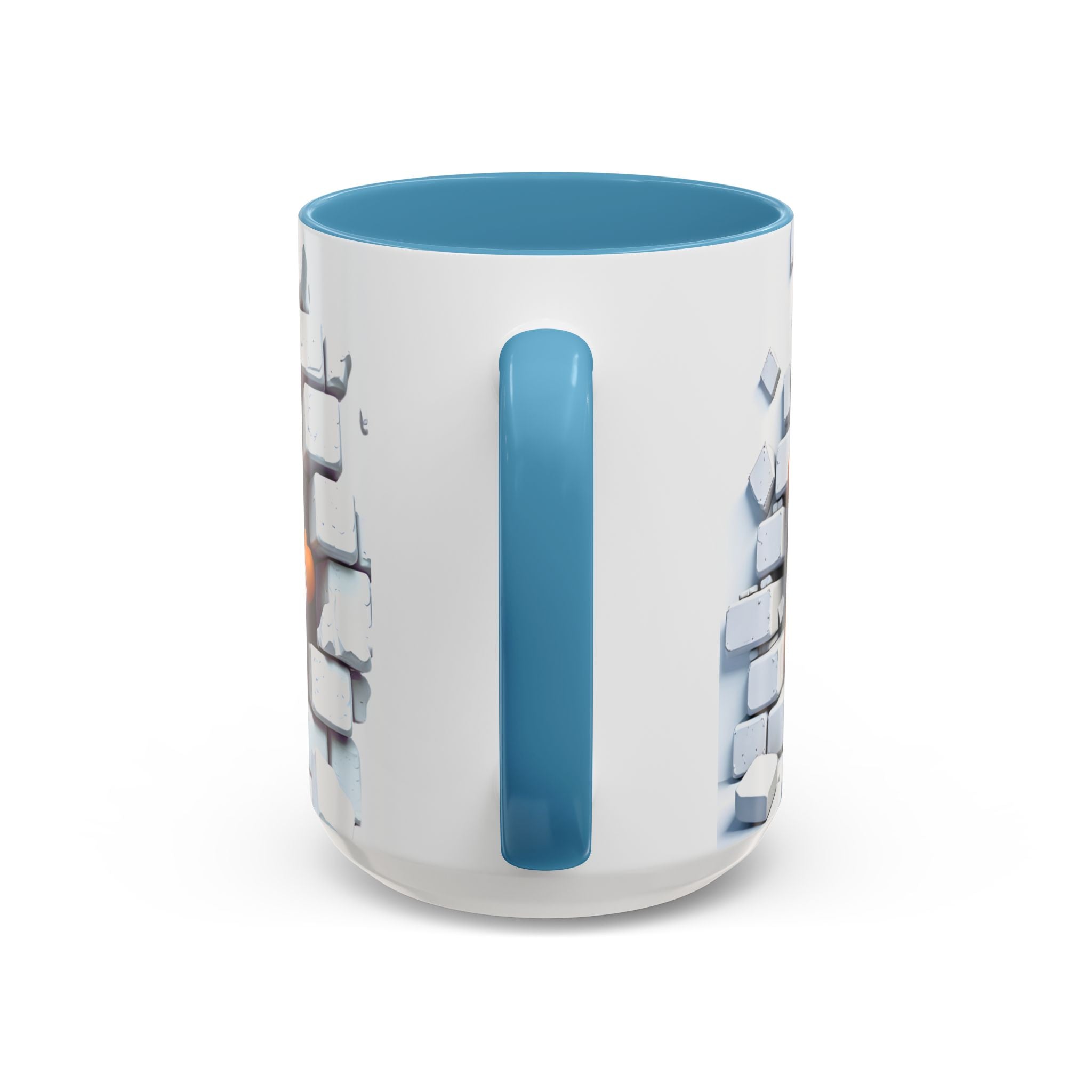 Gingerbread Brick Wall Breaker Mug — Cute Holiday Coffee Cup (15oz)