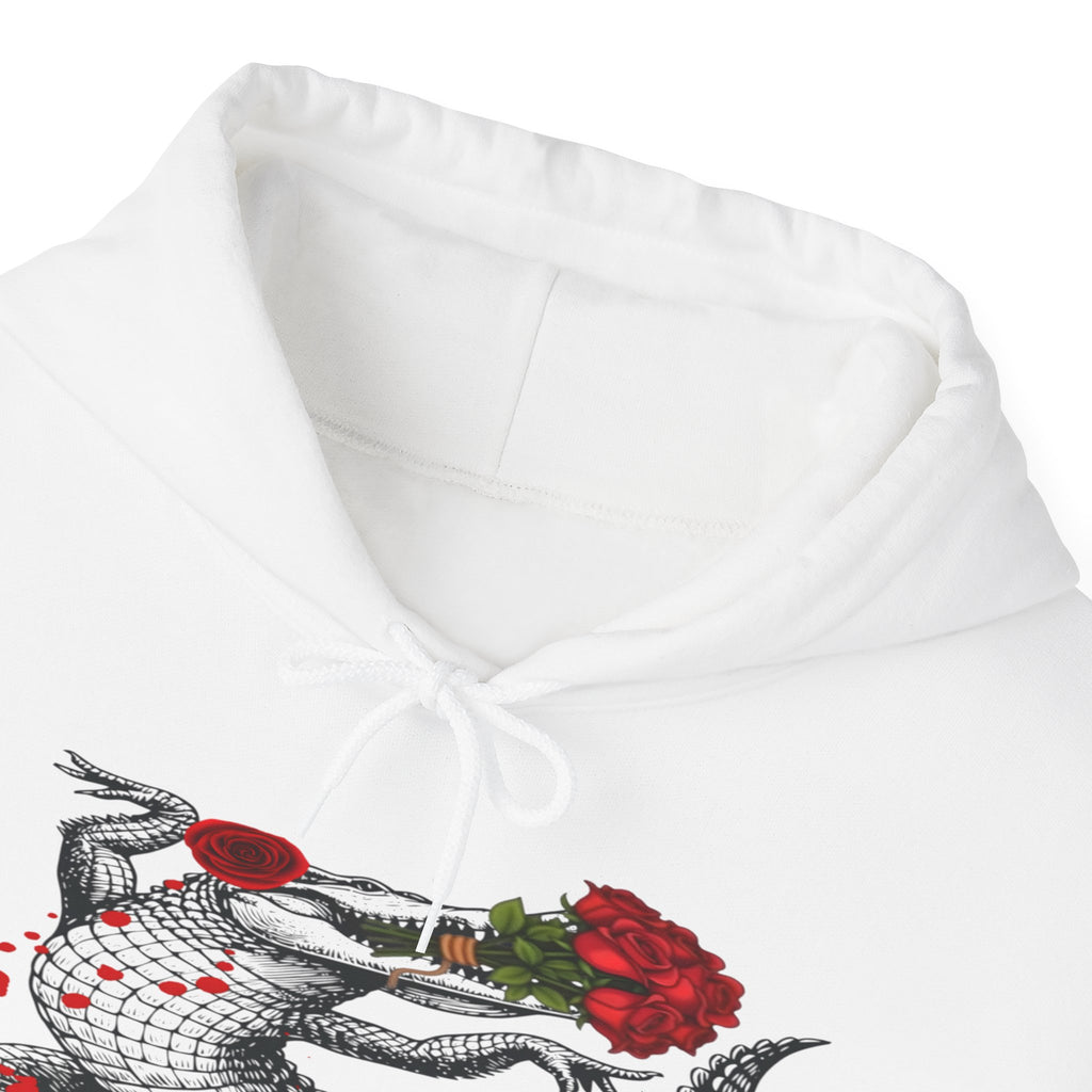 Swag Gator Floral Graphic Unisex Hooded Sweatshirt, Stylish Trend, Swag Wear, Everyday Wear
