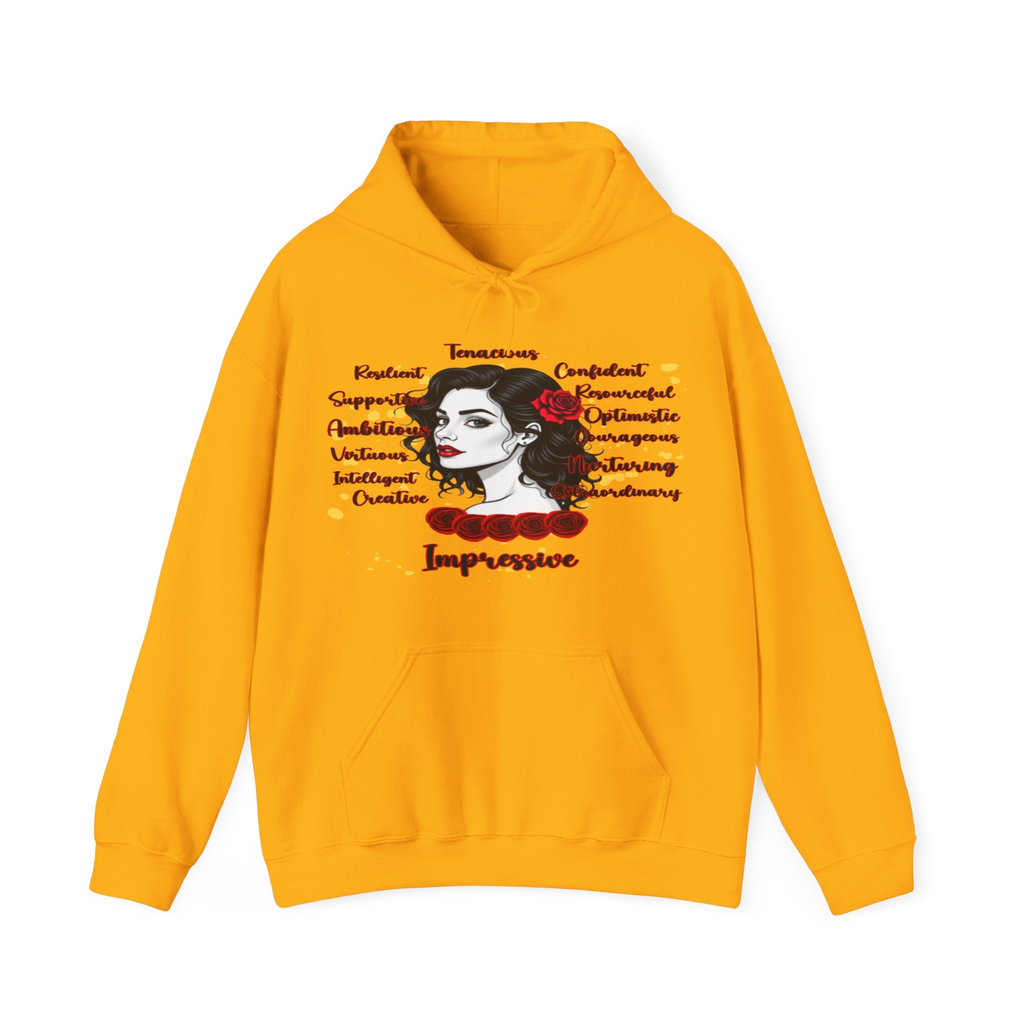 Impressive Cozy Hoodie, Hoodie that Carries a Calm Confidence, Motivational Gift, Trendy Casual Wear, Stylish Layering Piece