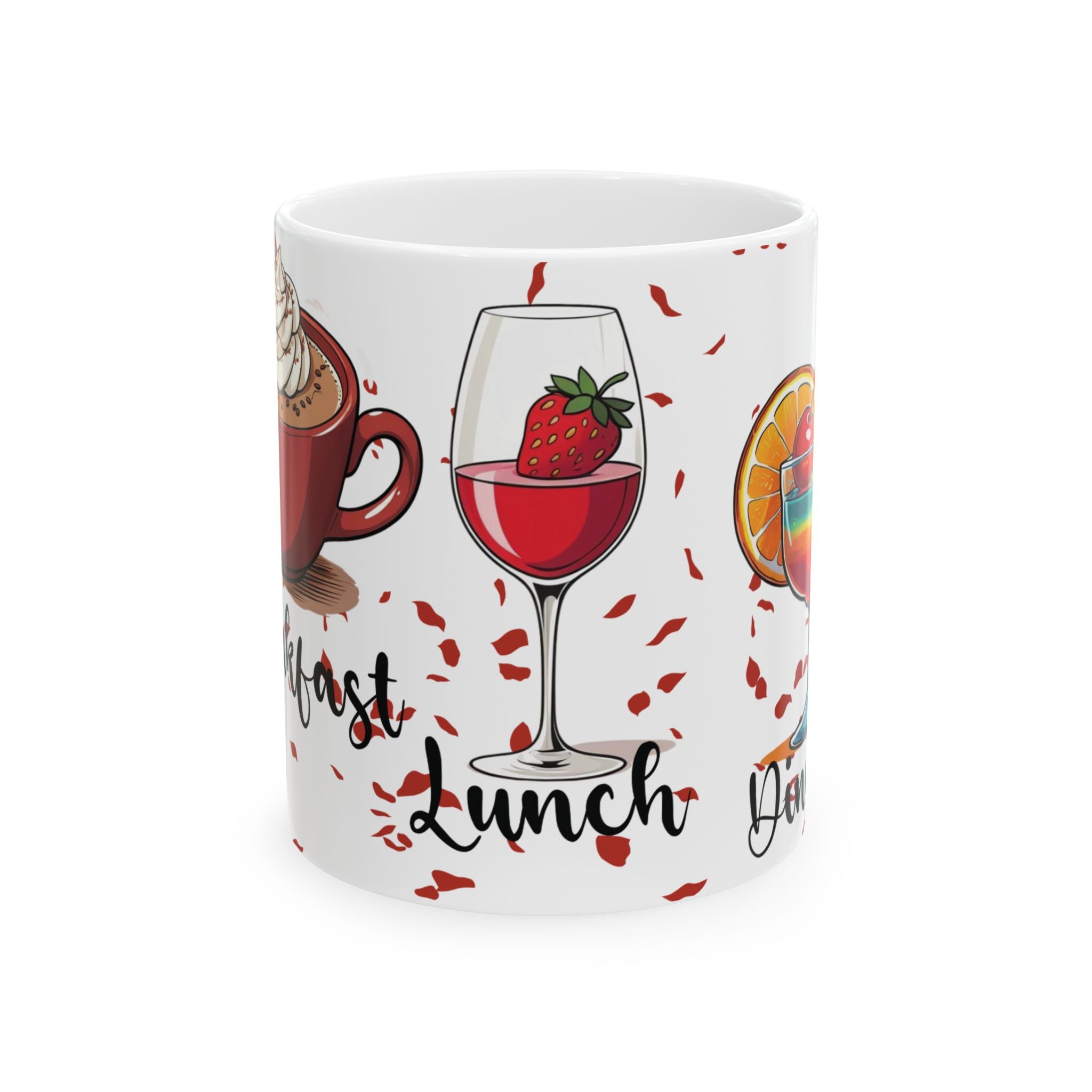 Whimsical Ceramic Coffee Mug – Perfect for Breakfast, Lunch & Dinner